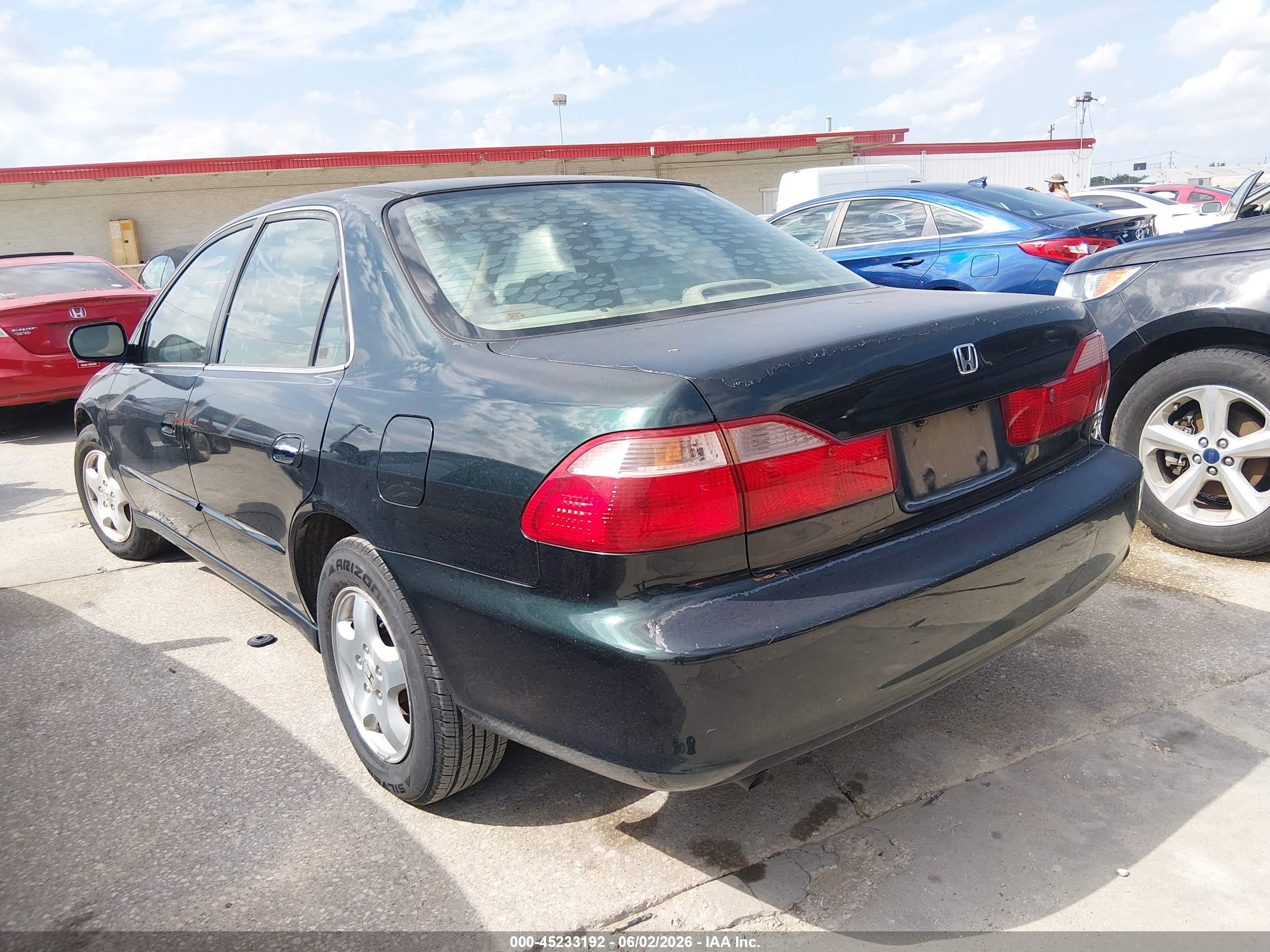 2000 Honda Accord 3.0 Ex Зеленый vin: 1HGCG1651YA066680
