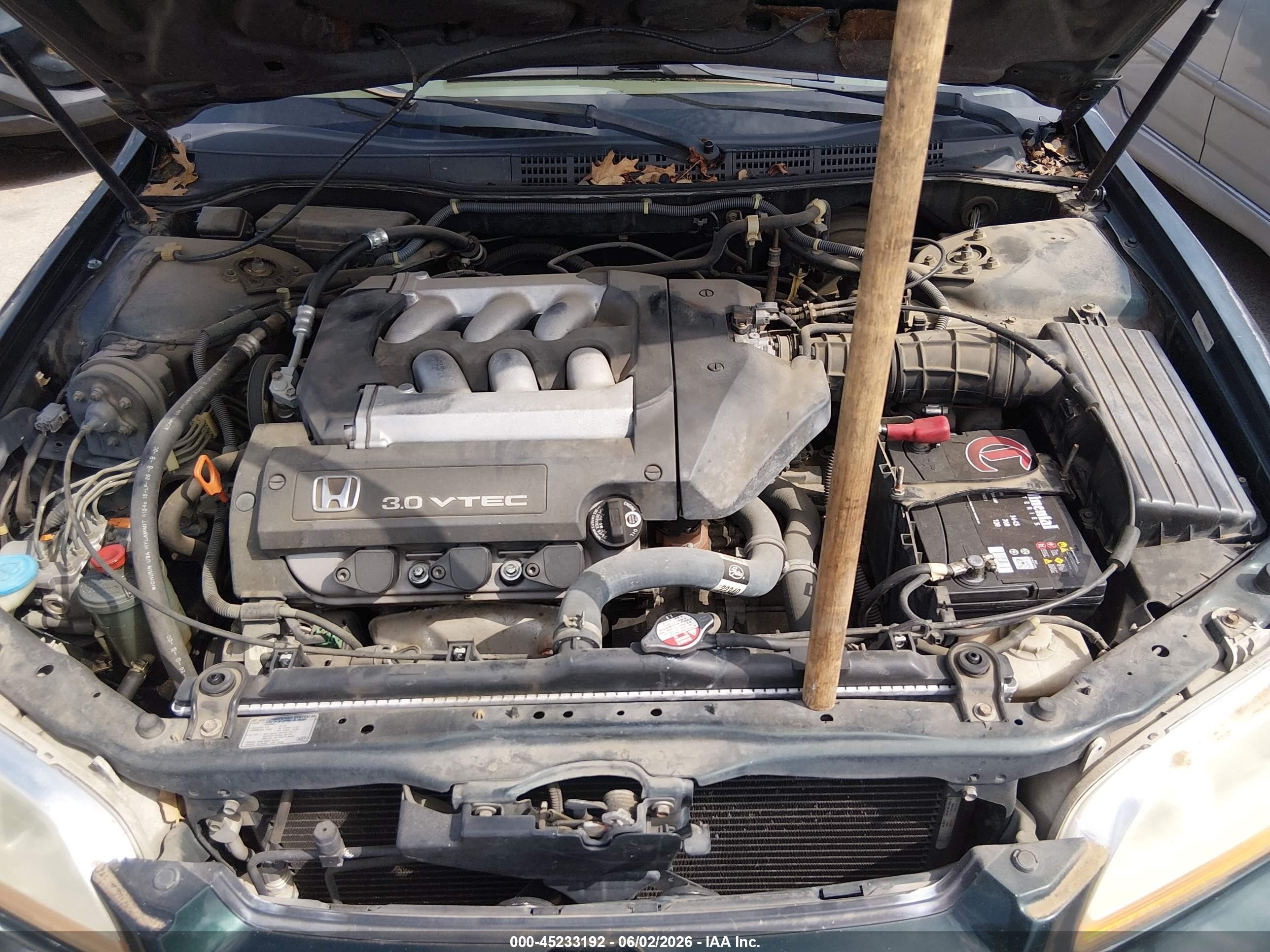 2000 Honda Accord 3.0 Ex Зеленый vin: 1HGCG1651YA066680