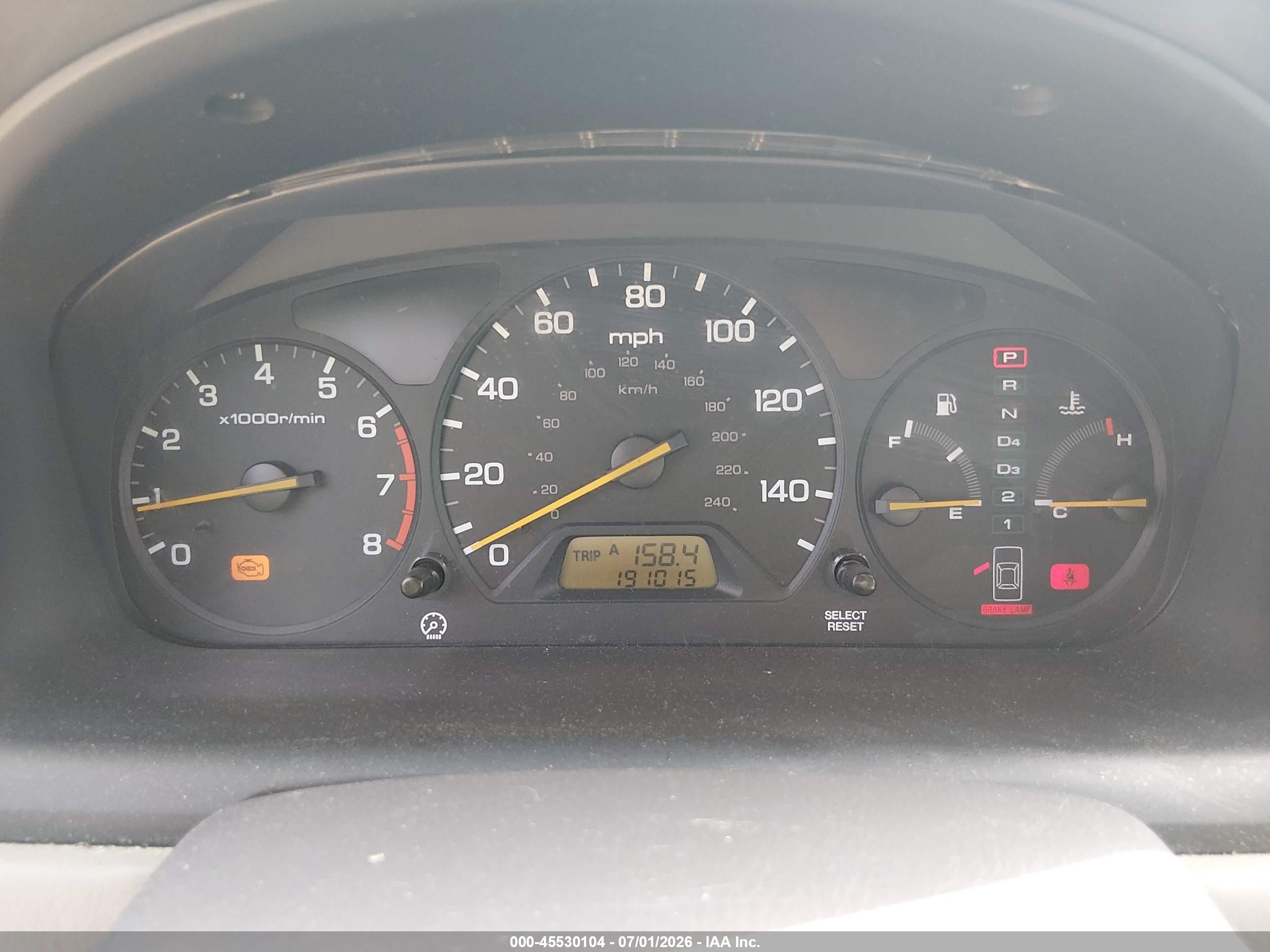 2000 Honda Accord 3.0 Ex Черный vin: 1HGCG1651YA089568