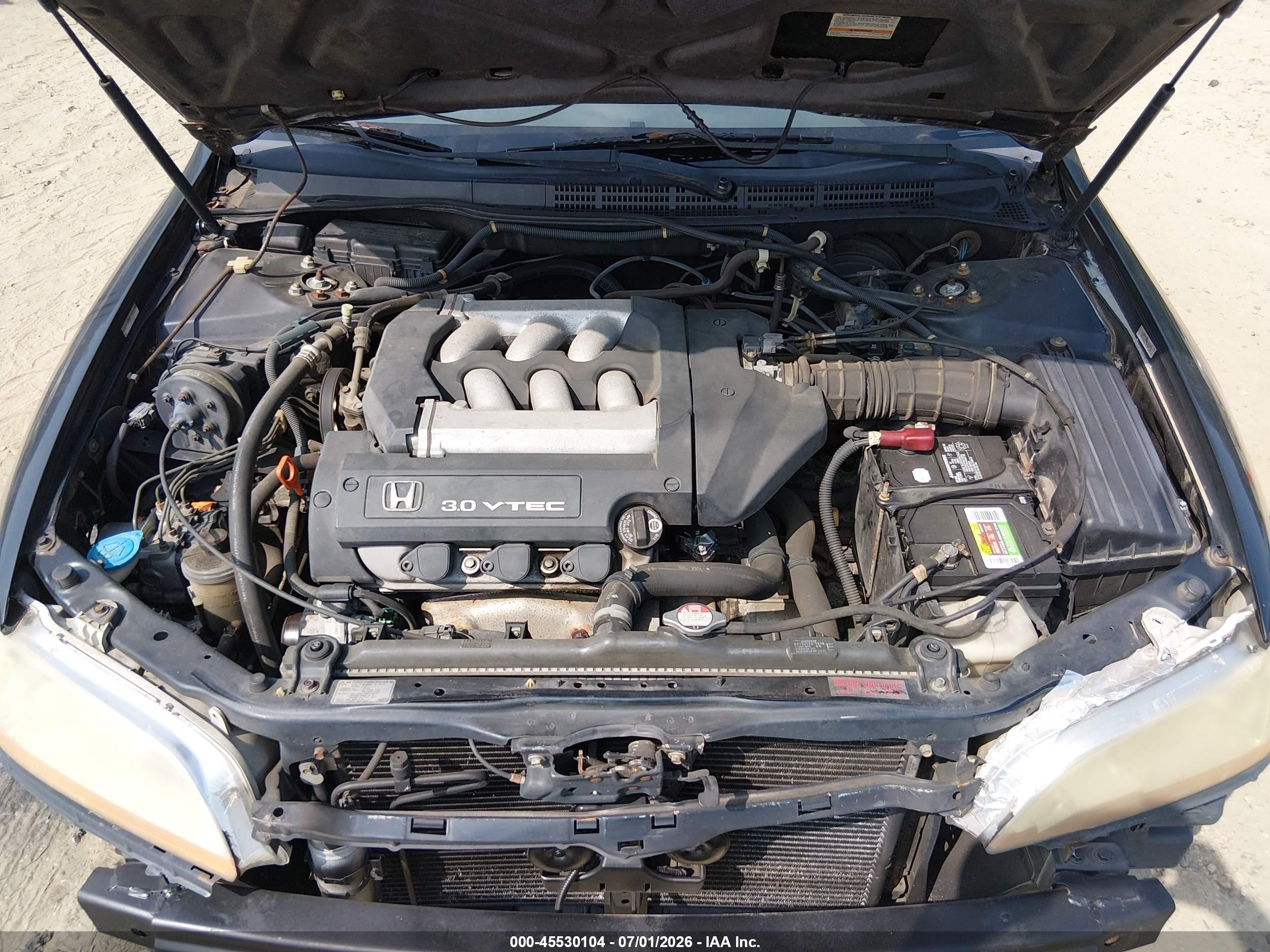 2000 Honda Accord 3.0 Ex Черный vin: 1HGCG1651YA089568