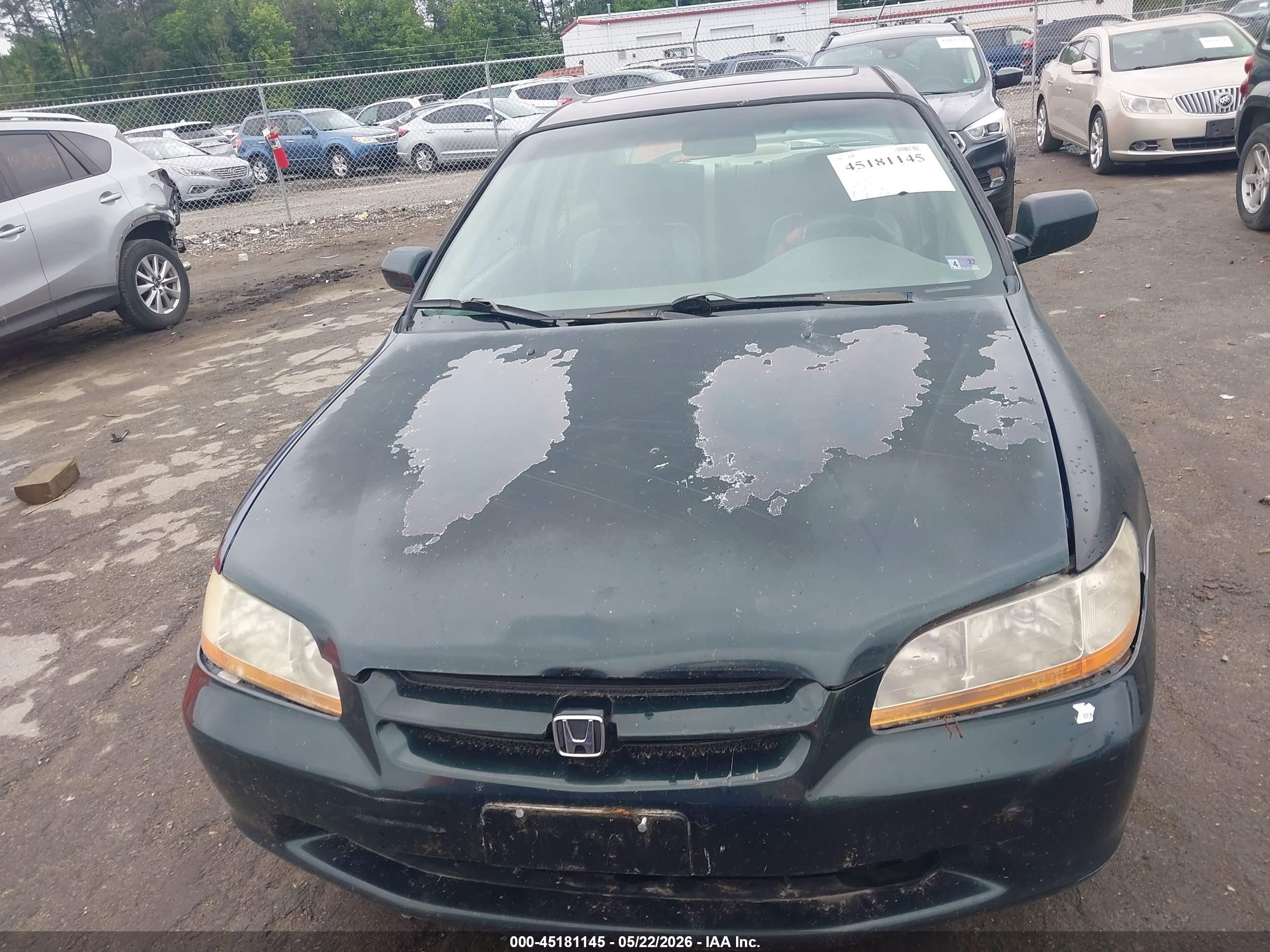 2001 Honda Accord 3.0 Ex Green vin: 1HGCG16521A009670