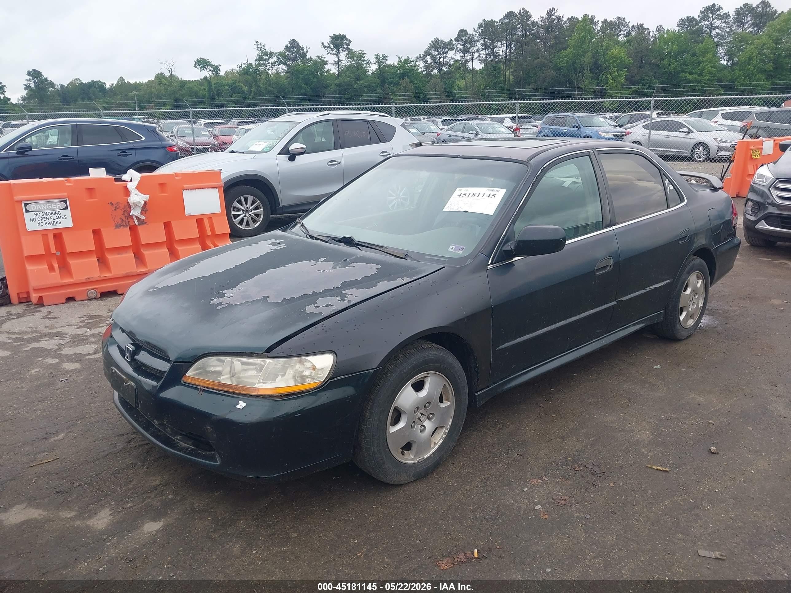 2001 Honda Accord 3.0 Ex Green vin: 1HGCG16521A009670