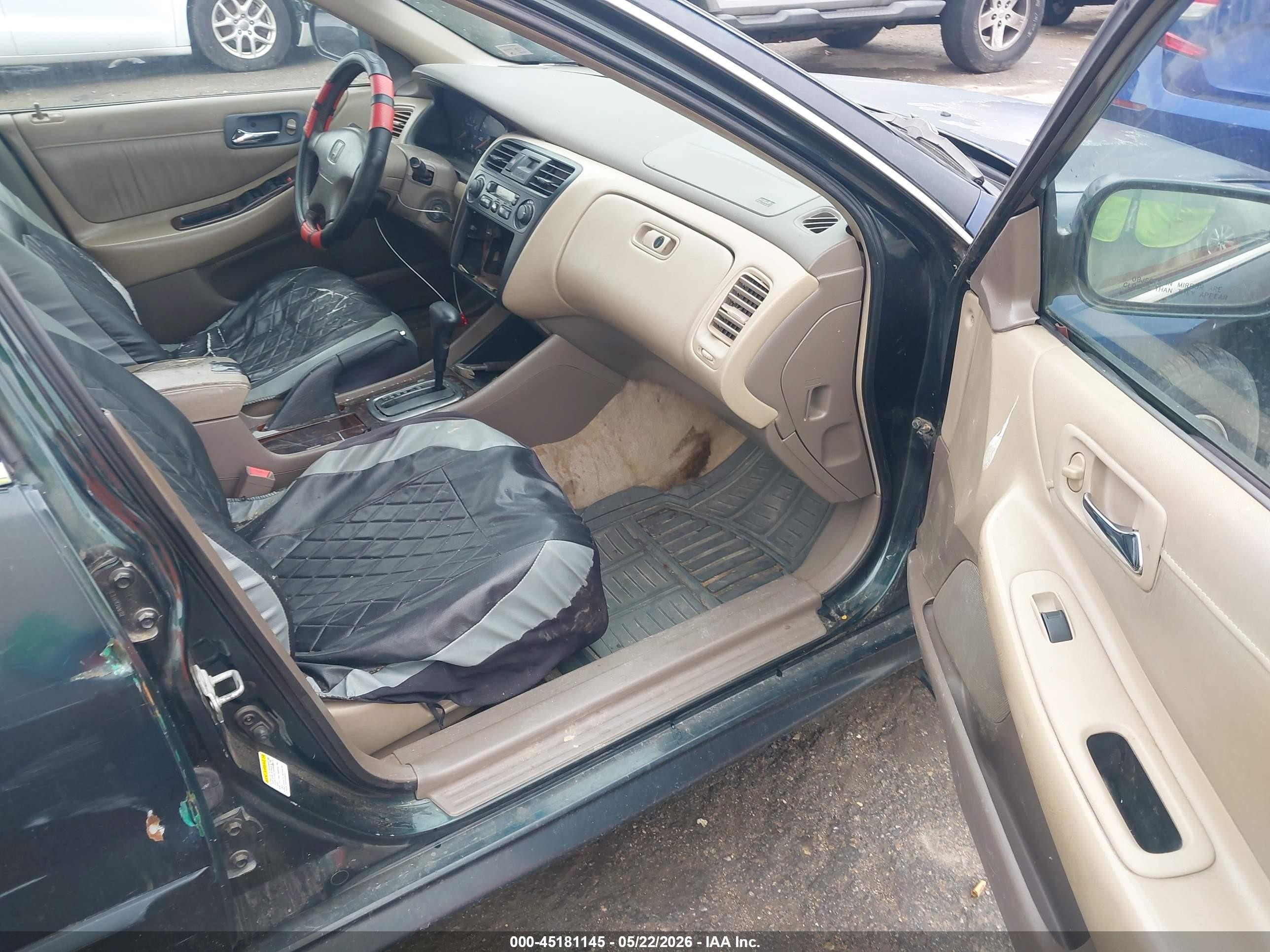 2001 Honda Accord 3.0 Ex Green vin: 1HGCG16521A009670