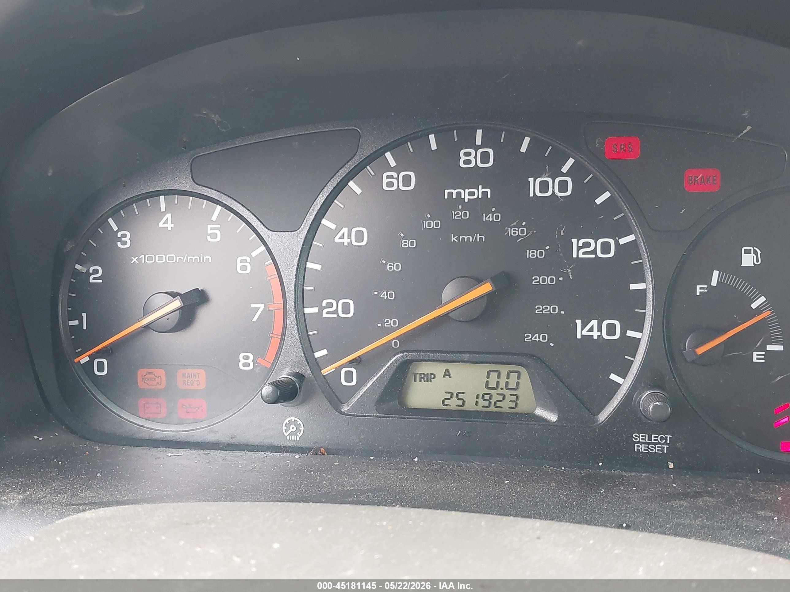 2001 Honda Accord 3.0 Ex Green vin: 1HGCG16521A009670