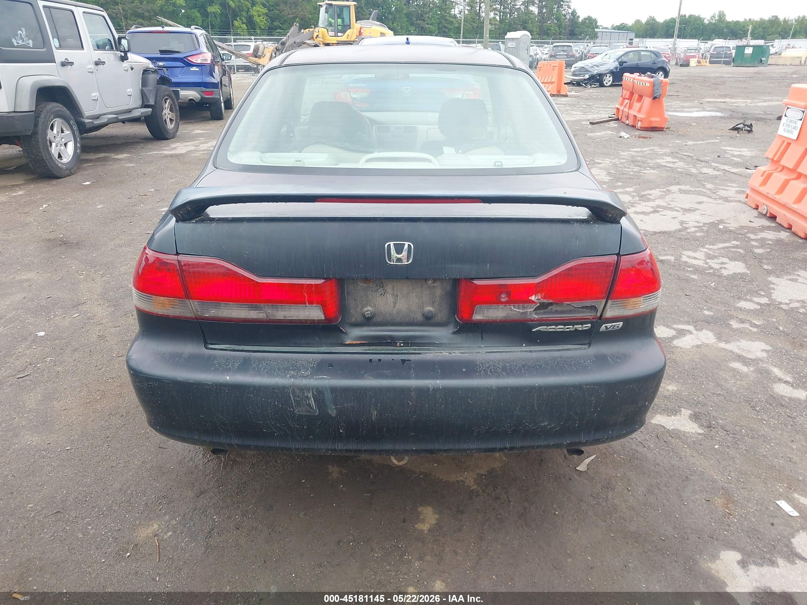 2001 Honda Accord 3.0 Ex Green vin: 1HGCG16521A009670