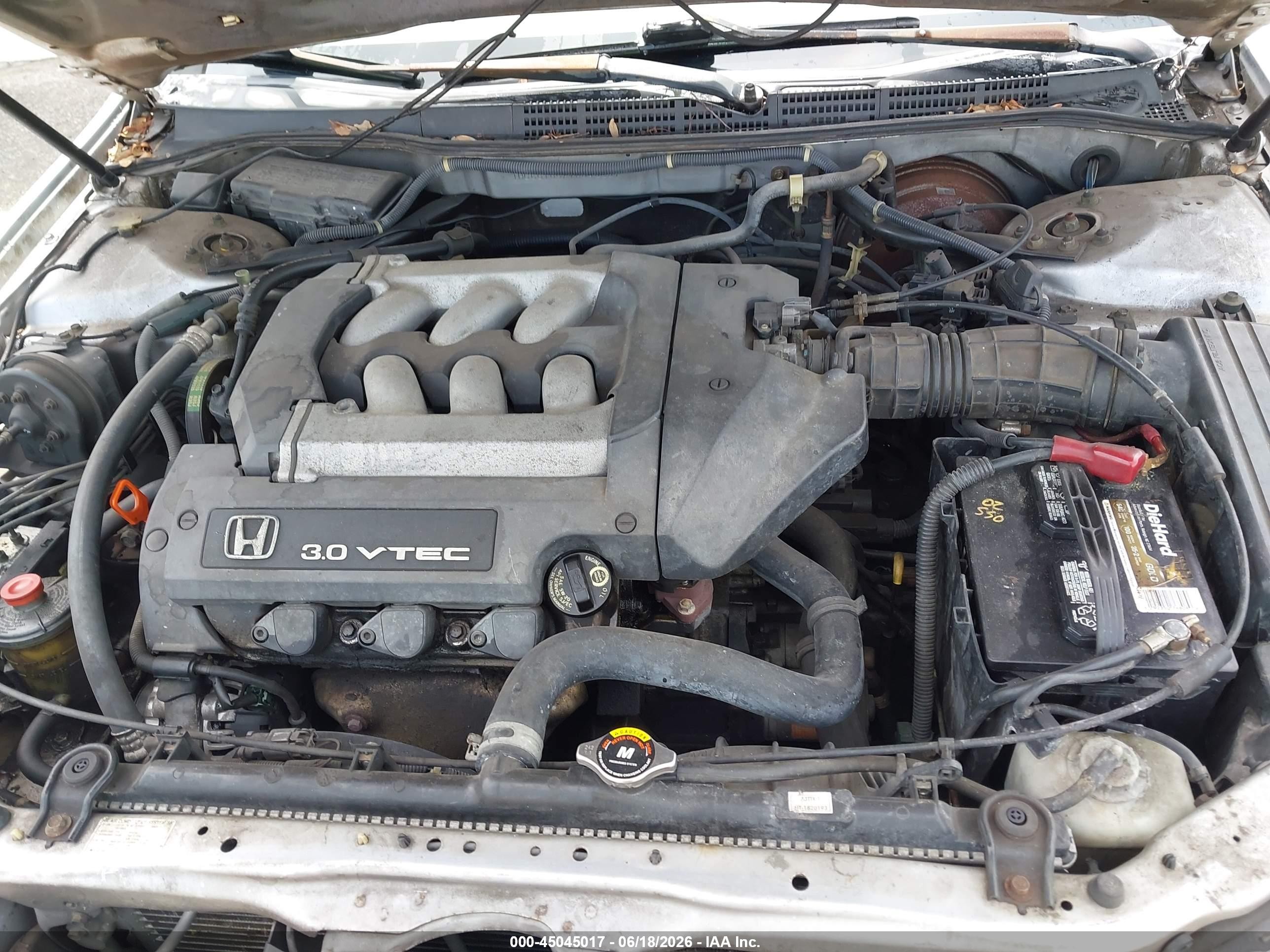 2001 Honda Accord 3.0 Ex Silver vin: 1HGCG16521A045861