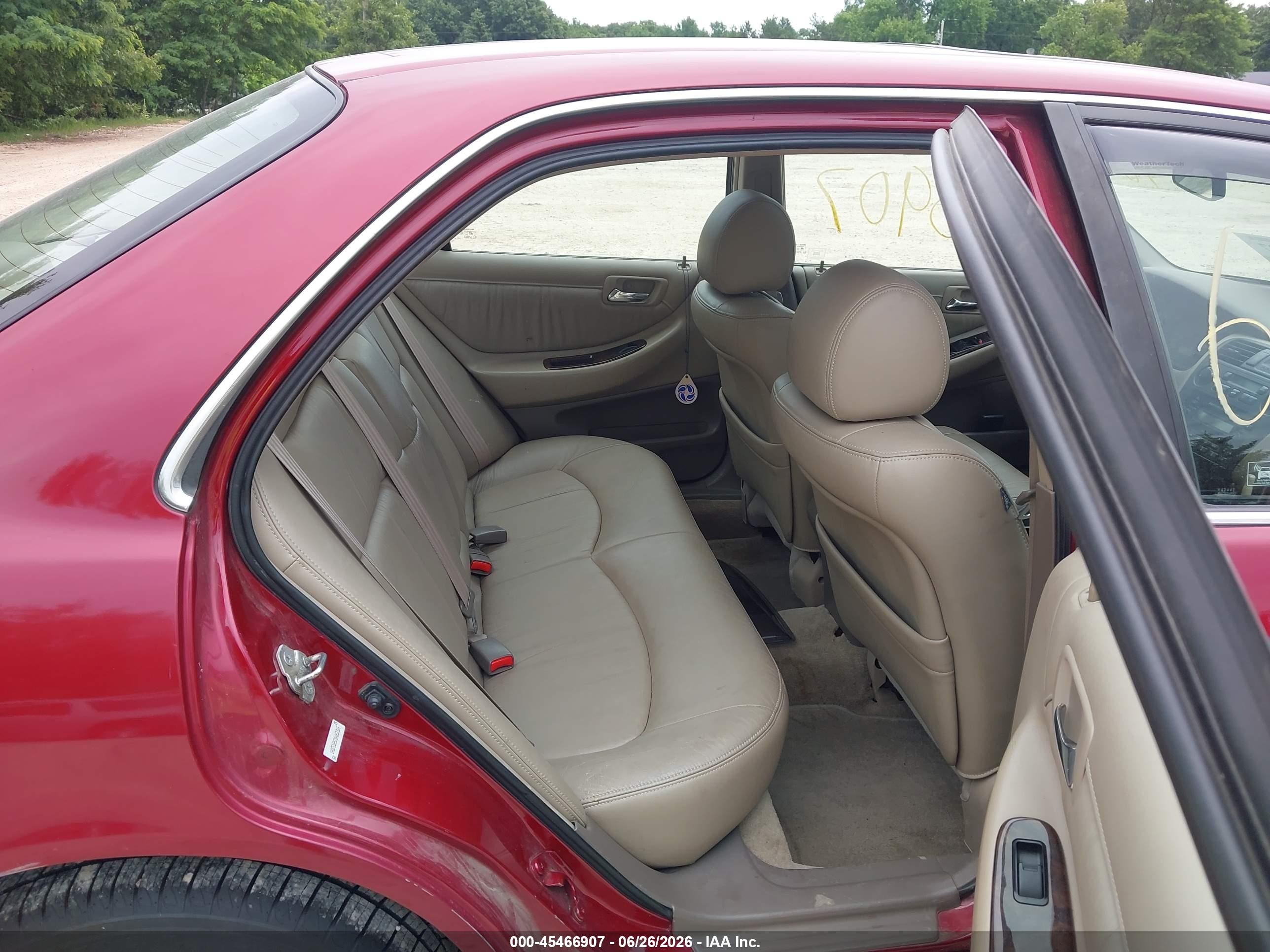 2001 Honda Accord 3.0 Ex Red vin: 1HGCG16521A057315