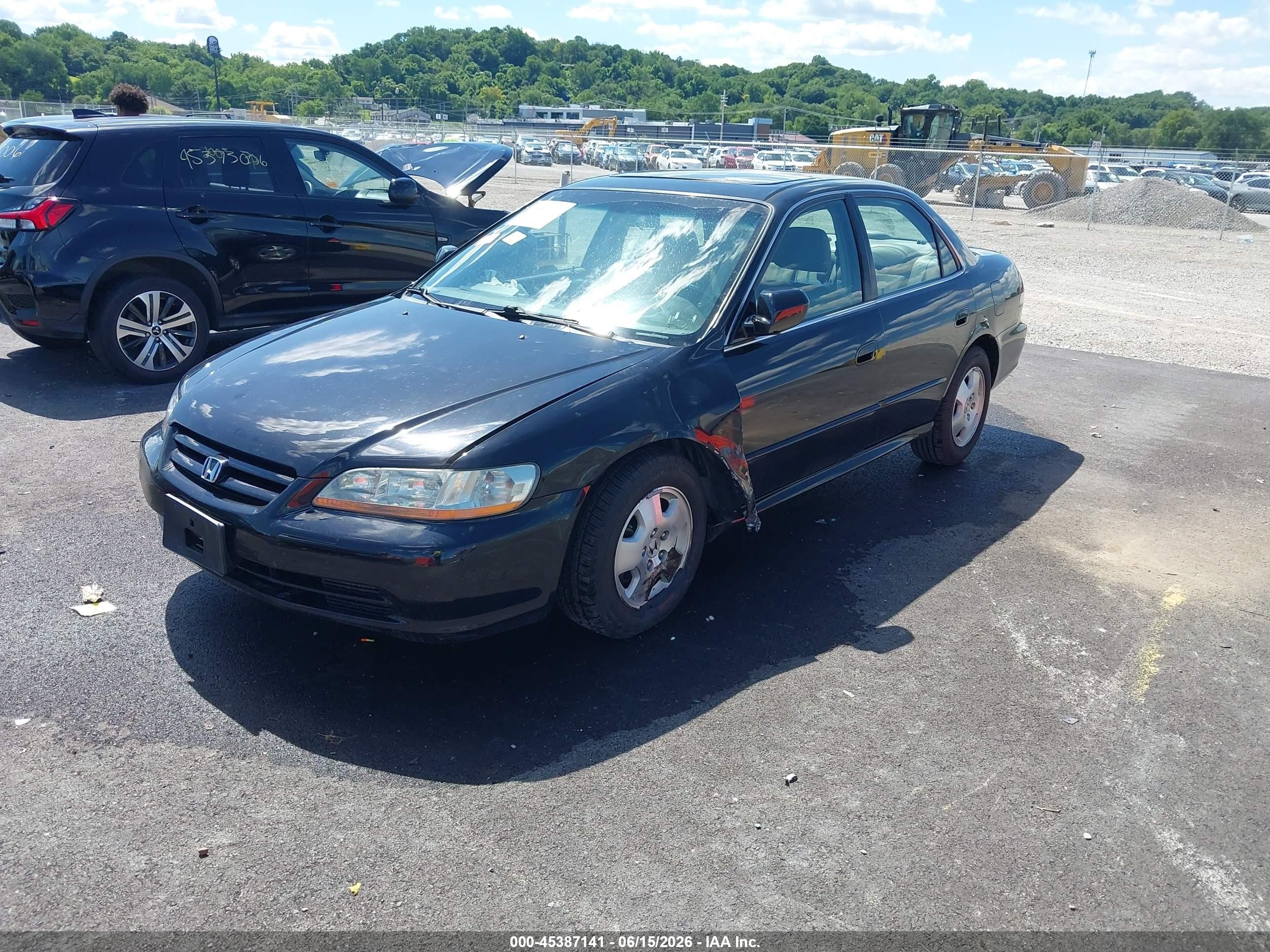 2001 Honda Accord 3.0 Ex Black vin: 1HGCG16521A085857