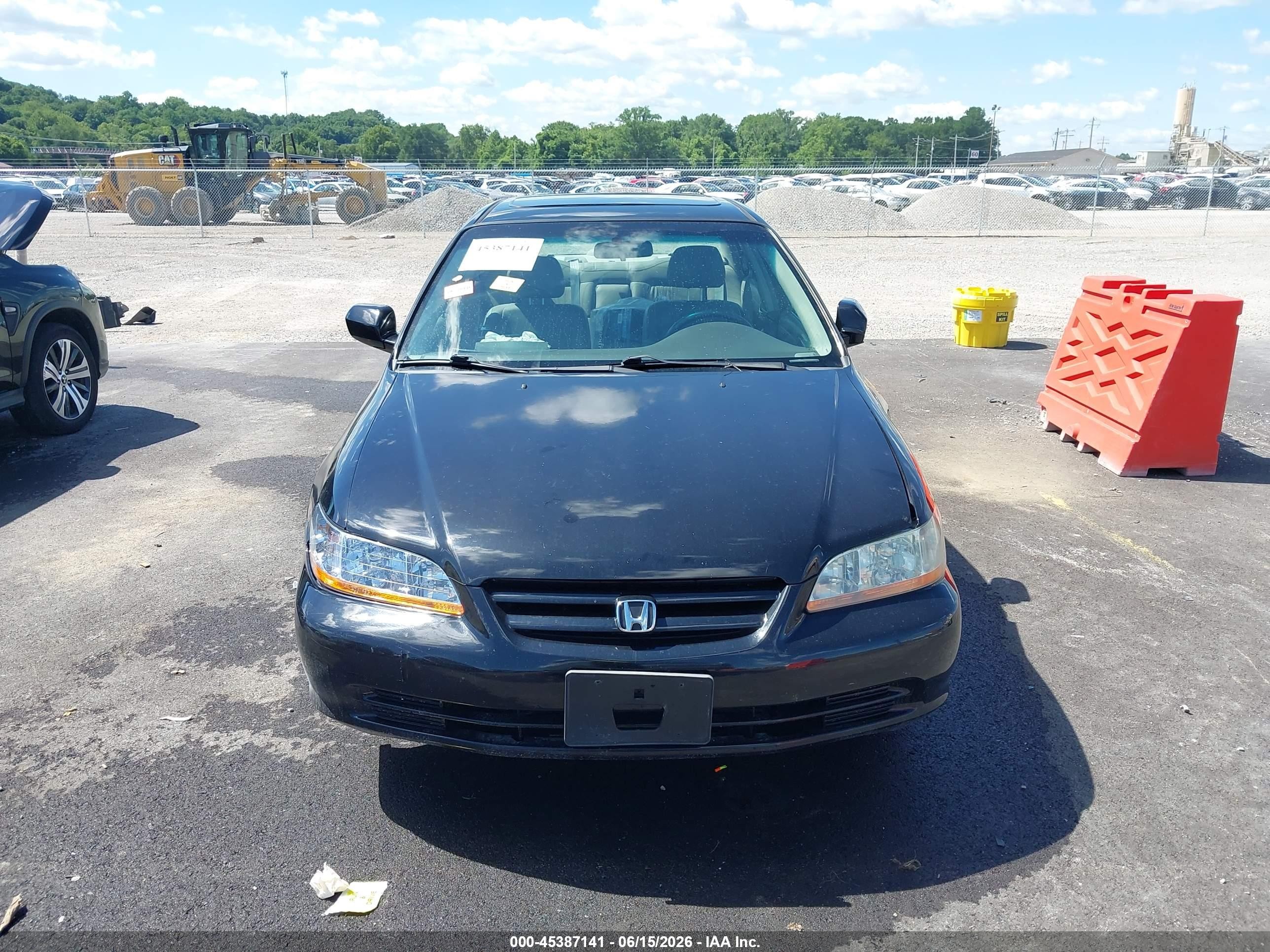 2001 Honda Accord 3.0 Ex Black vin: 1HGCG16521A085857