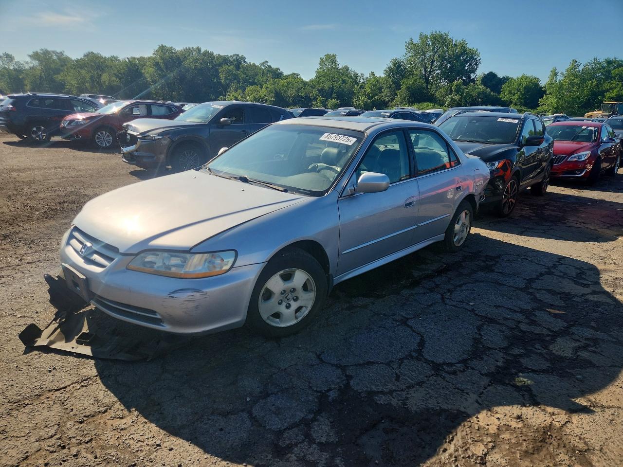 2002 Honda Accord Ex Silver vin: 1HGCG16522A050009