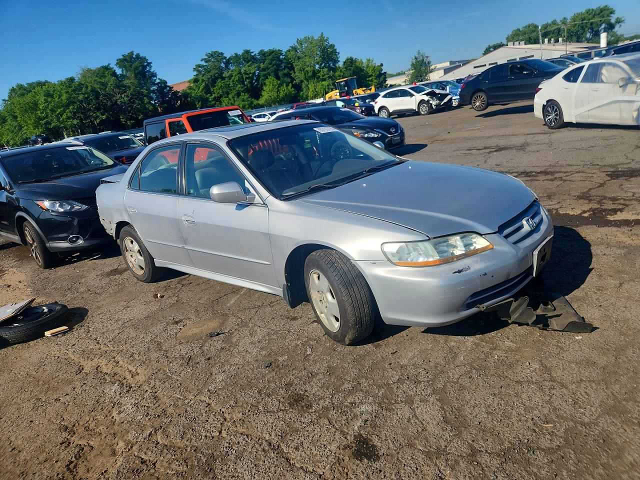 2002 Honda Accord Ex Silver vin: 1HGCG16522A050009