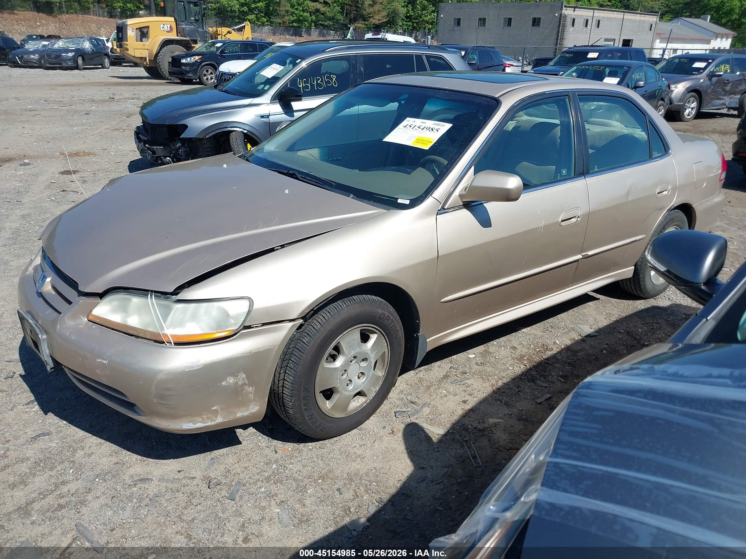 2002 Honda Accord 3.0 Ex Желто-коричневый vin: 1HGCG16522A052648