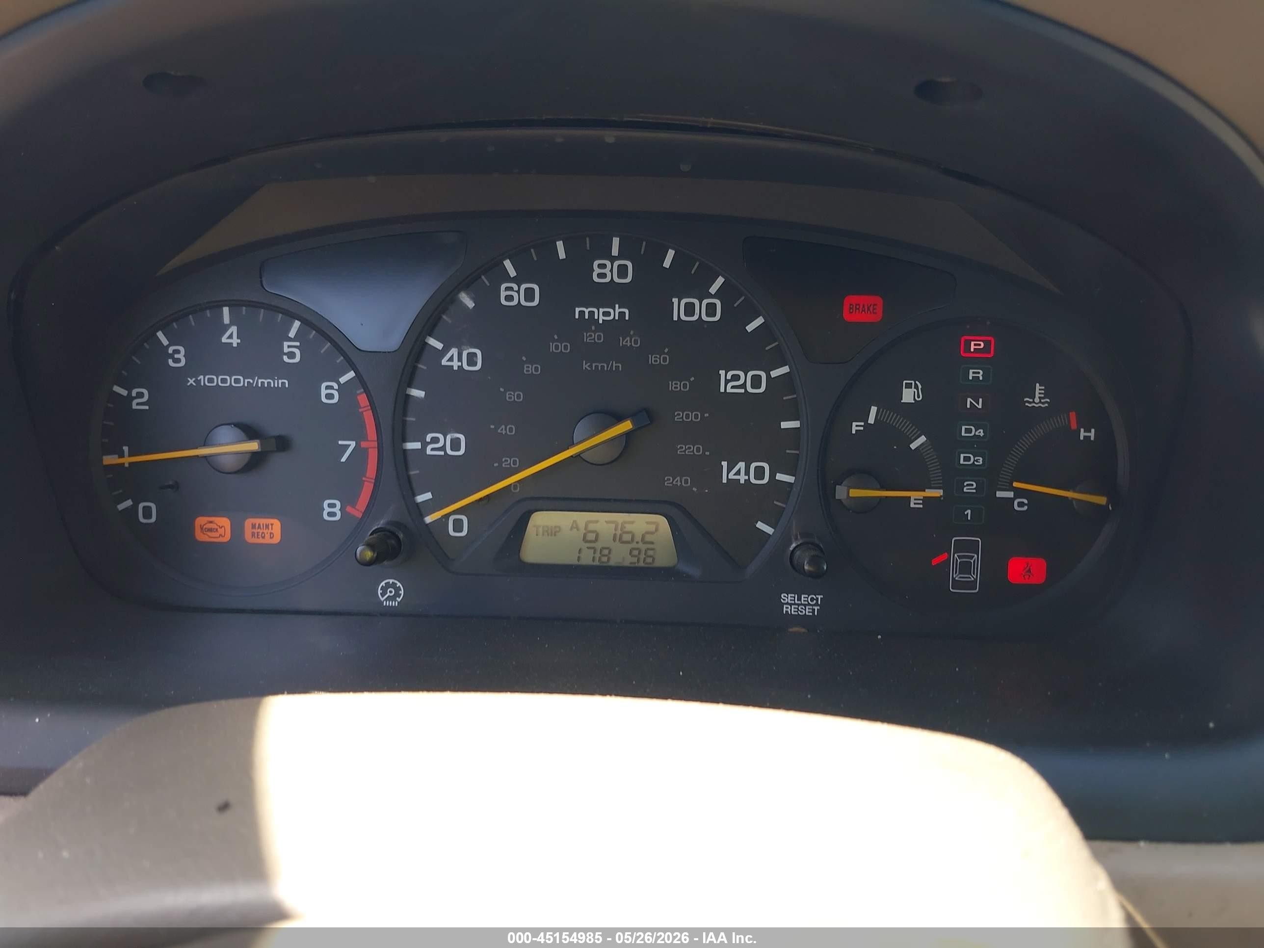 2002 Honda Accord 3.0 Ex Желто-коричневый vin: 1HGCG16522A052648