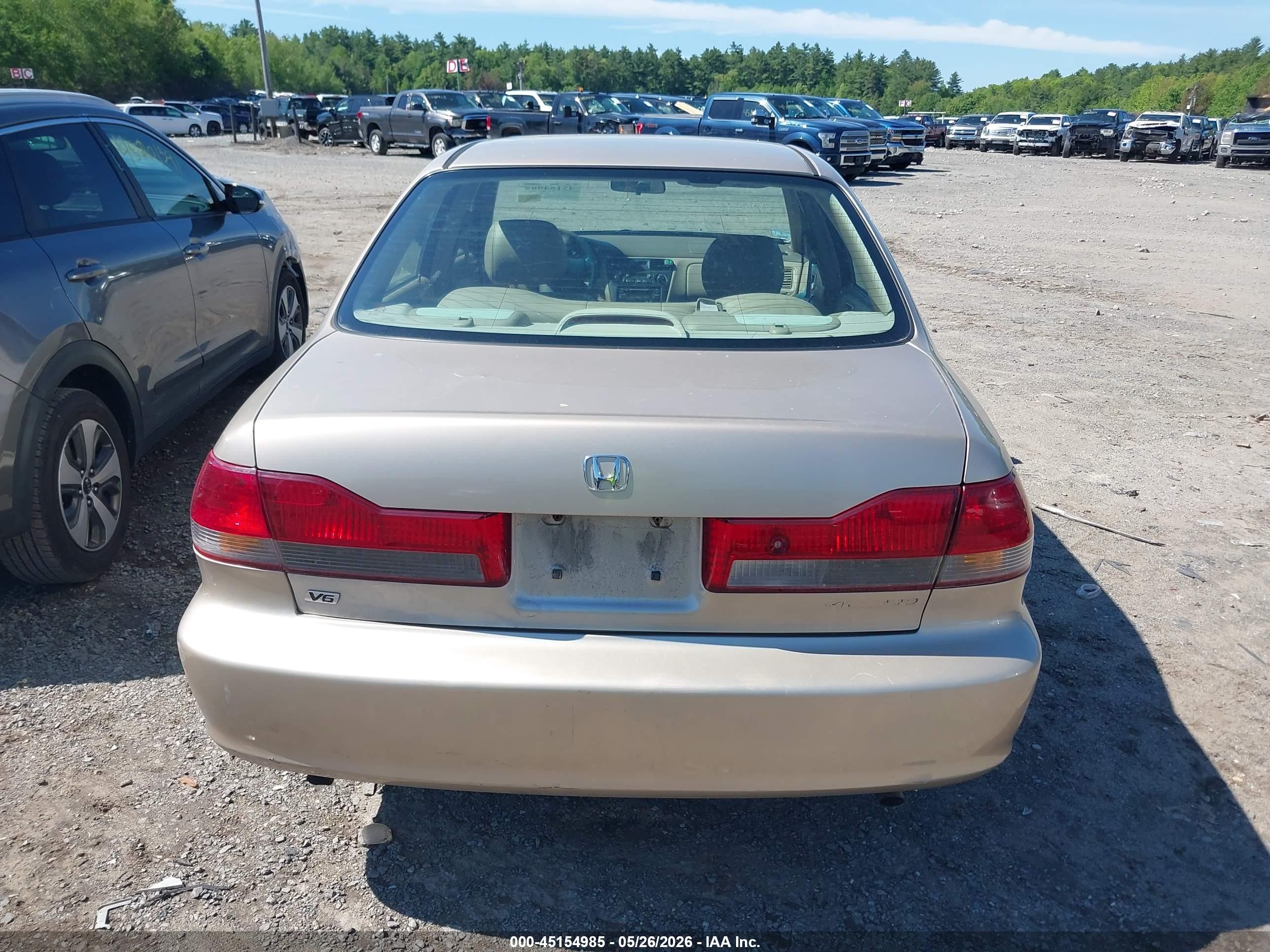 2002 Honda Accord 3.0 Ex Желто-коричневый vin: 1HGCG16522A052648