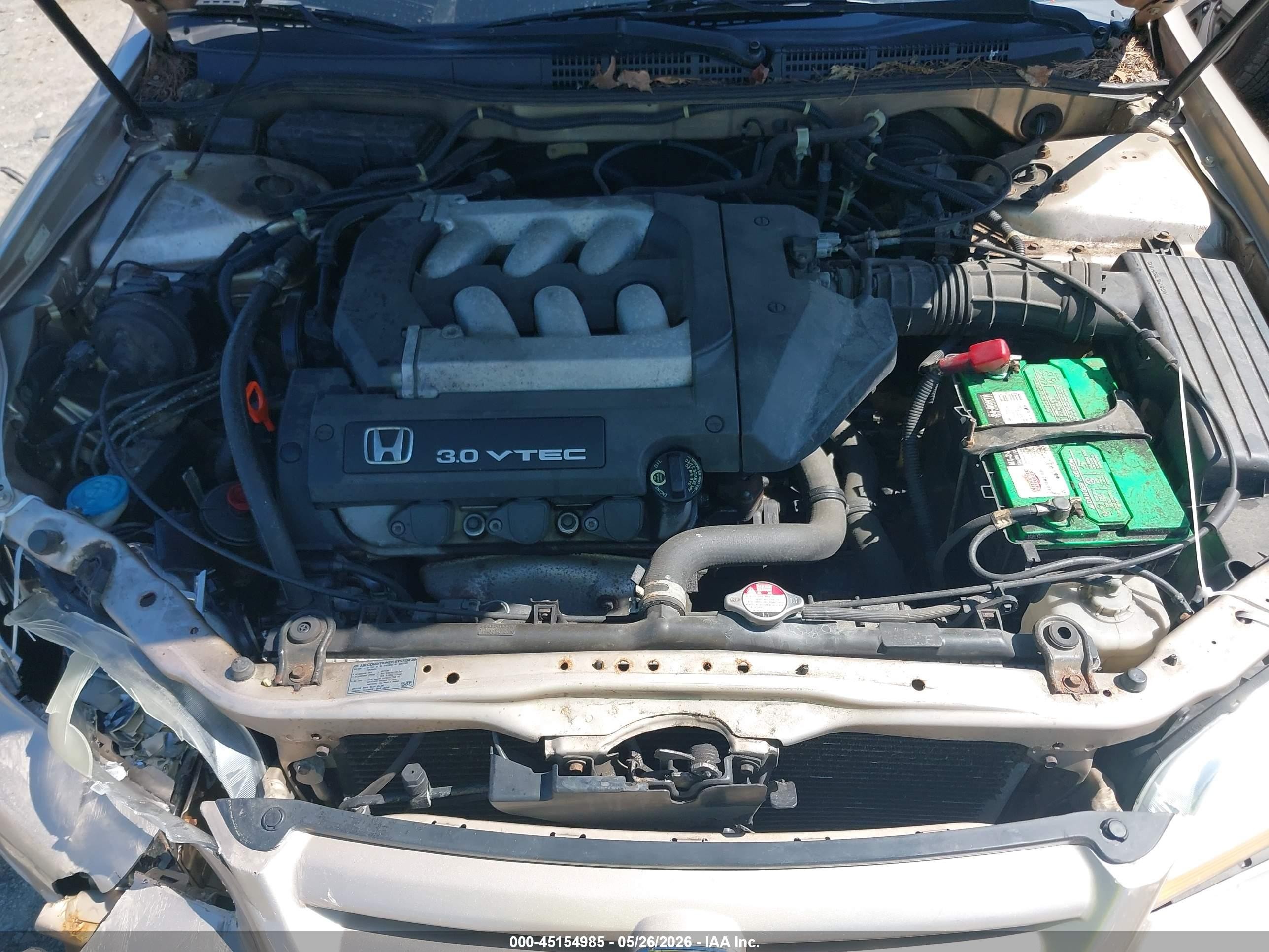 2002 Honda Accord 3.0 Ex Желто-коричневый vin: 1HGCG16522A052648