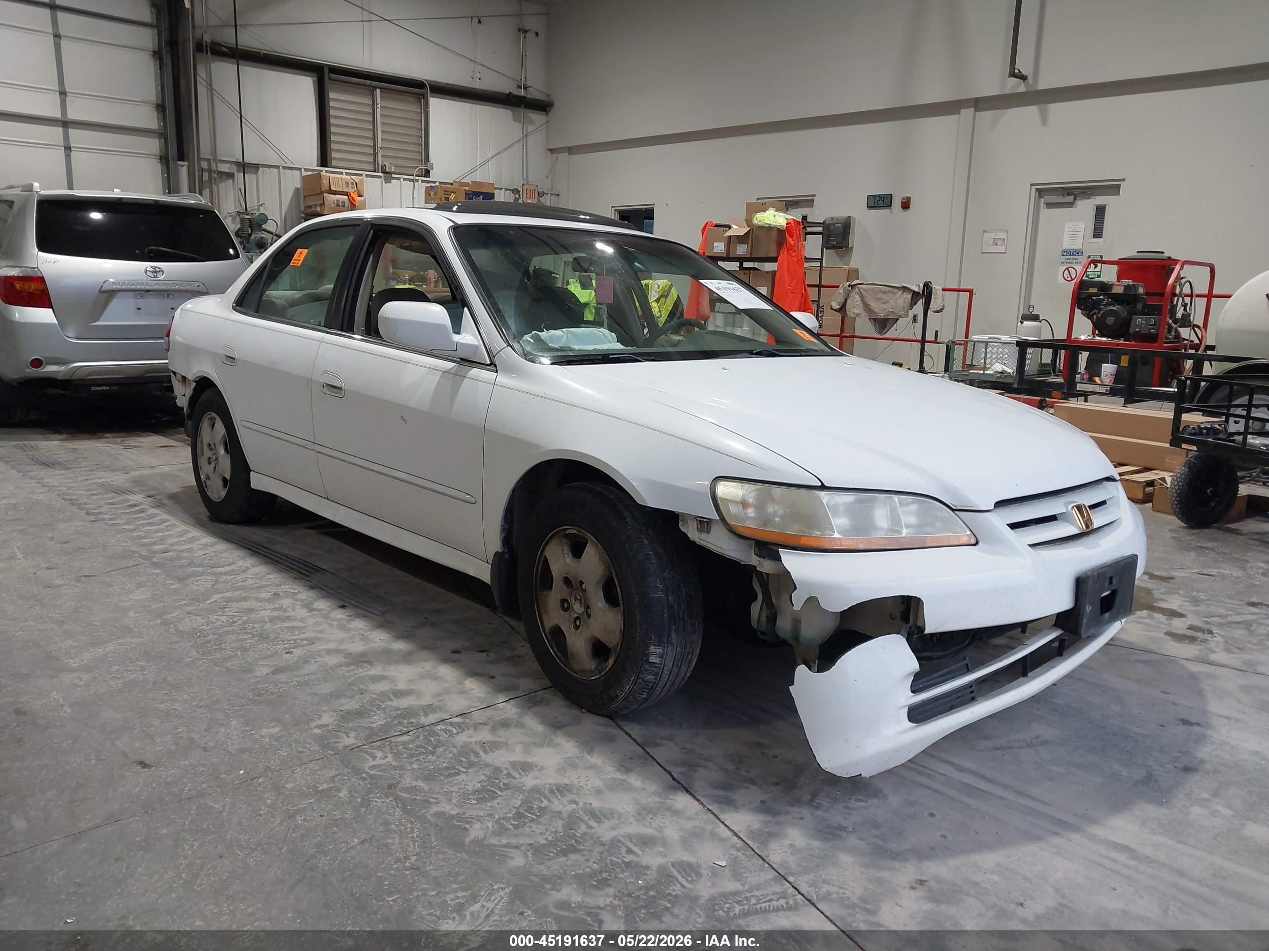 2002 Honda Accord 3.0 Ex White vin: 1HGCG16522A054206