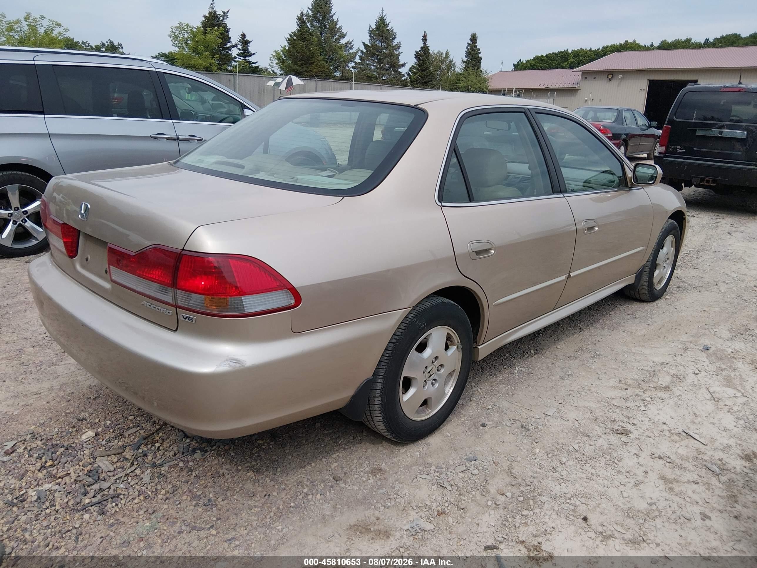 2002 Honda Accord 3.0 Ex Tan vin: 1HGCG16522A068879