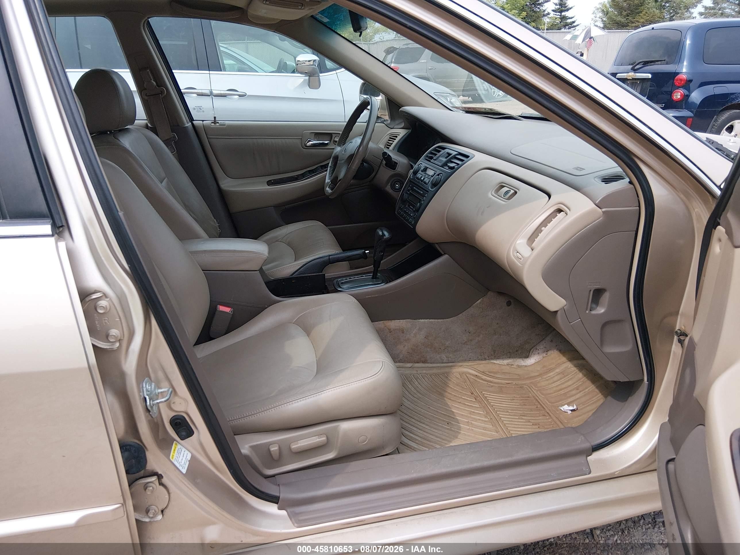 2002 Honda Accord 3.0 Ex Tan vin: 1HGCG16522A068879