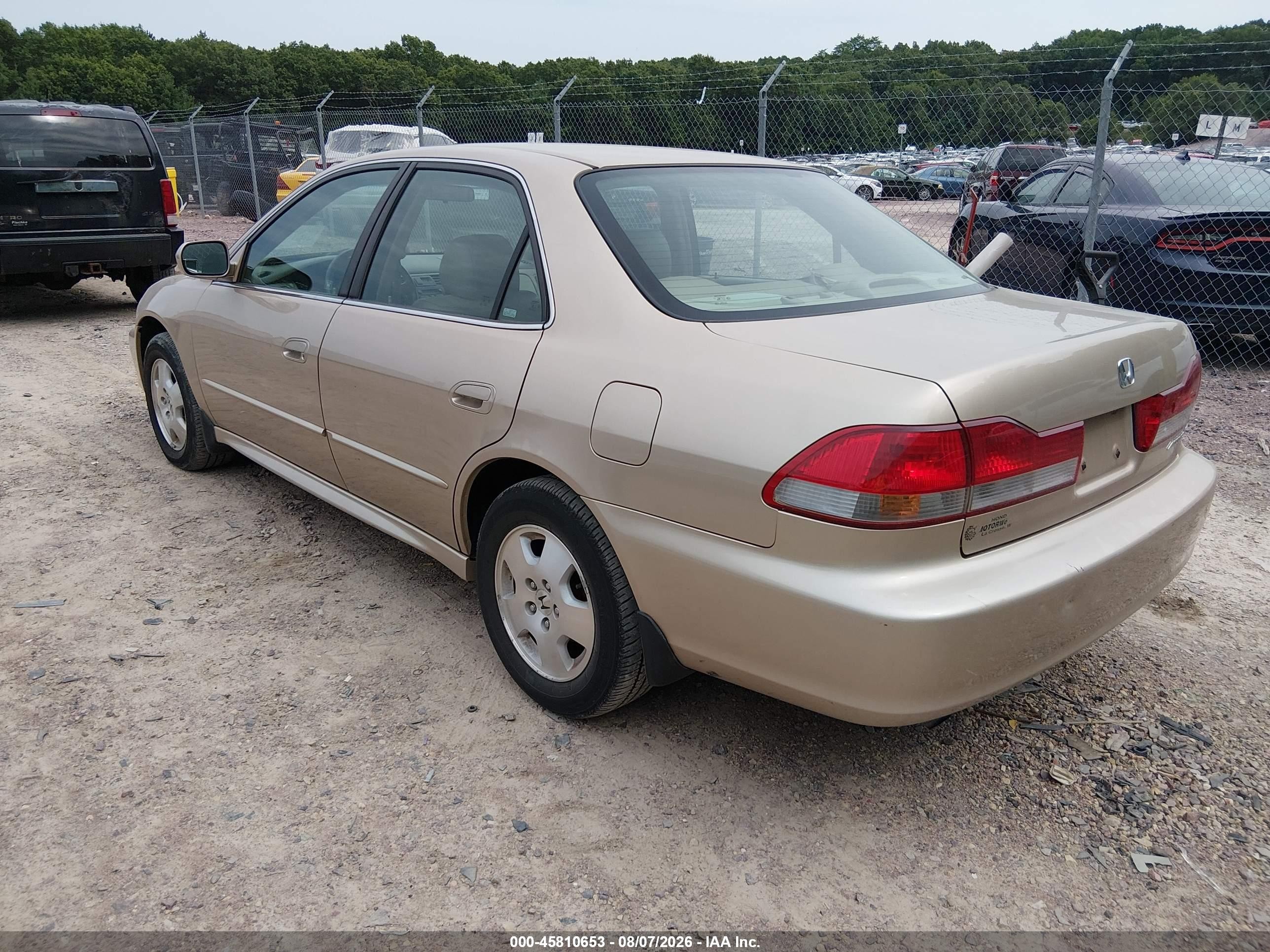 2002 Honda Accord 3.0 Ex Tan vin: 1HGCG16522A068879