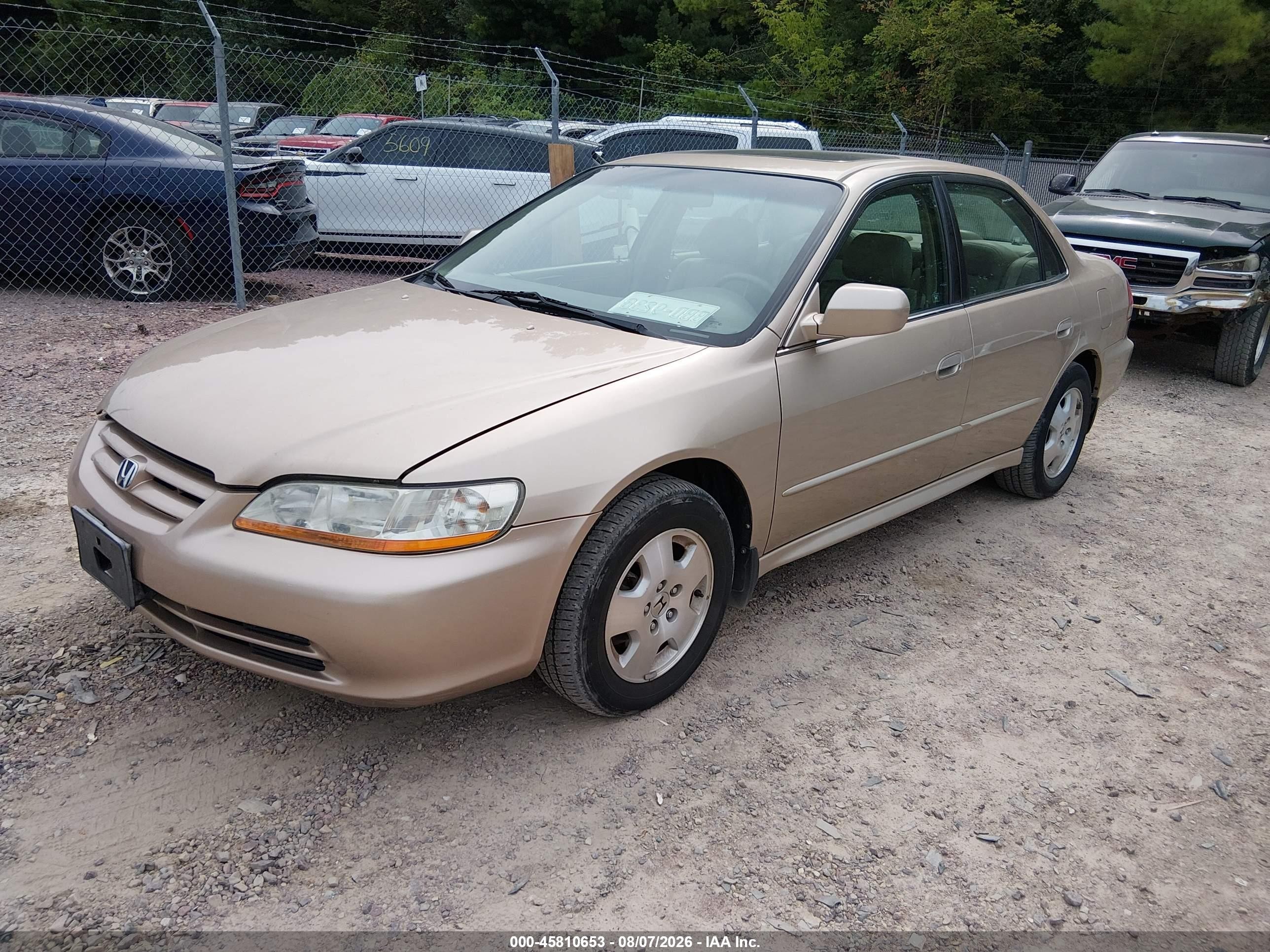 2002 Honda Accord 3.0 Ex Tan vin: 1HGCG16522A068879