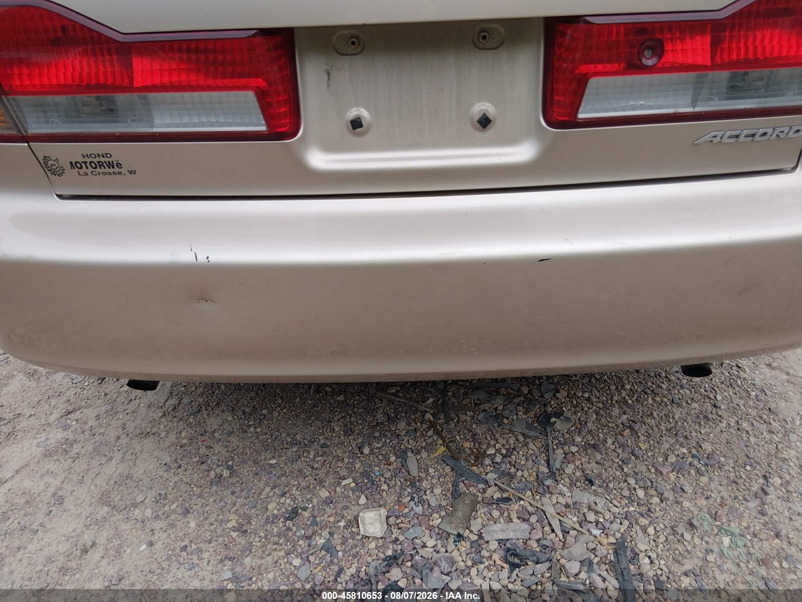 2002 Honda Accord 3.0 Ex Tan vin: 1HGCG16522A068879