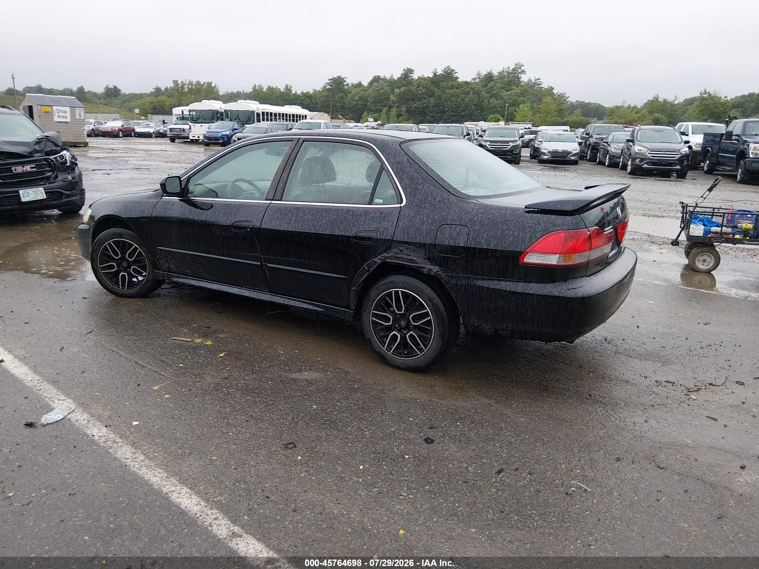 2002 Honda Accord 3.0 Ex Black vin: 1HGCG16522A083348