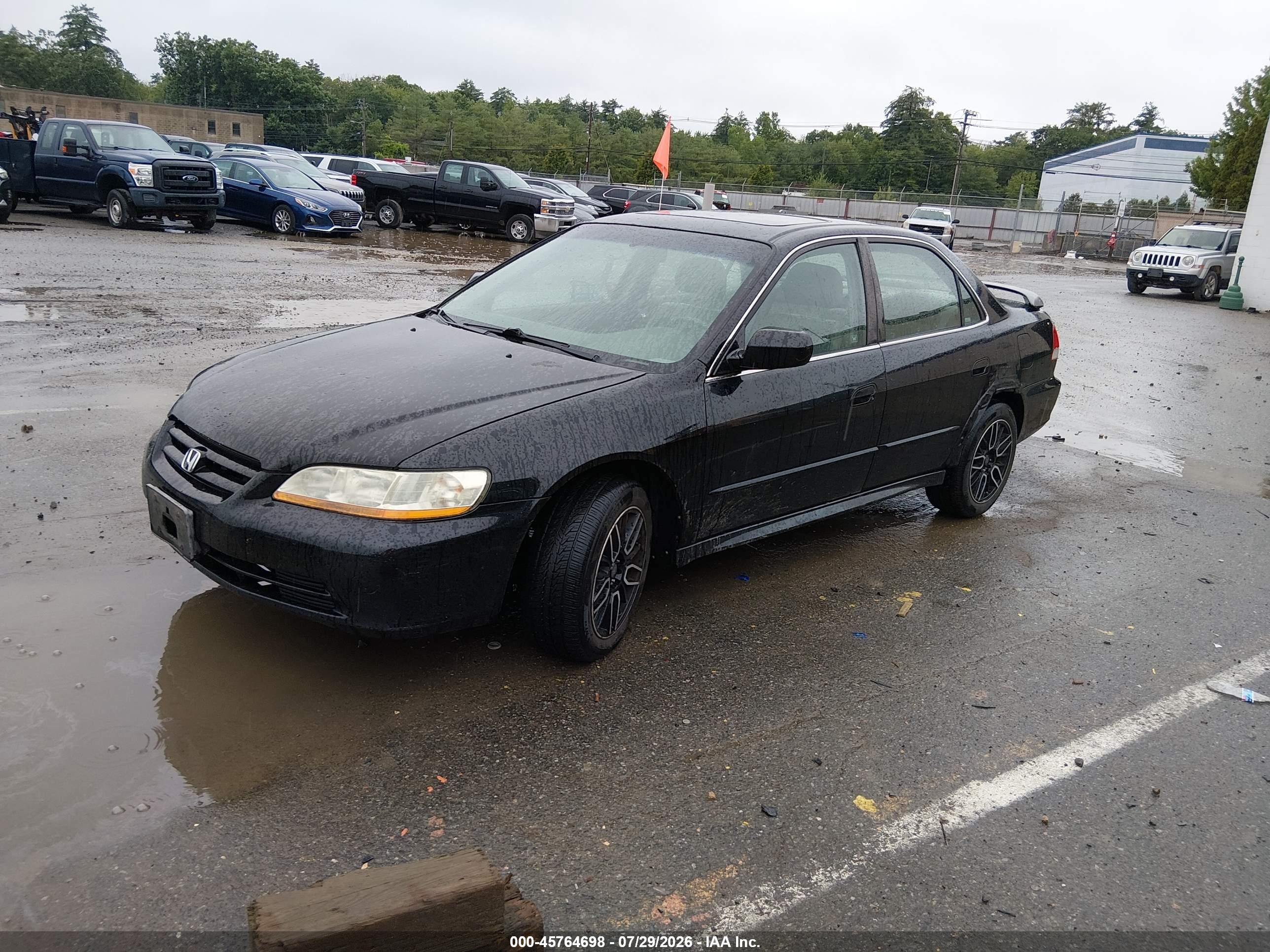 2002 Honda Accord 3.0 Ex Black vin: 1HGCG16522A083348