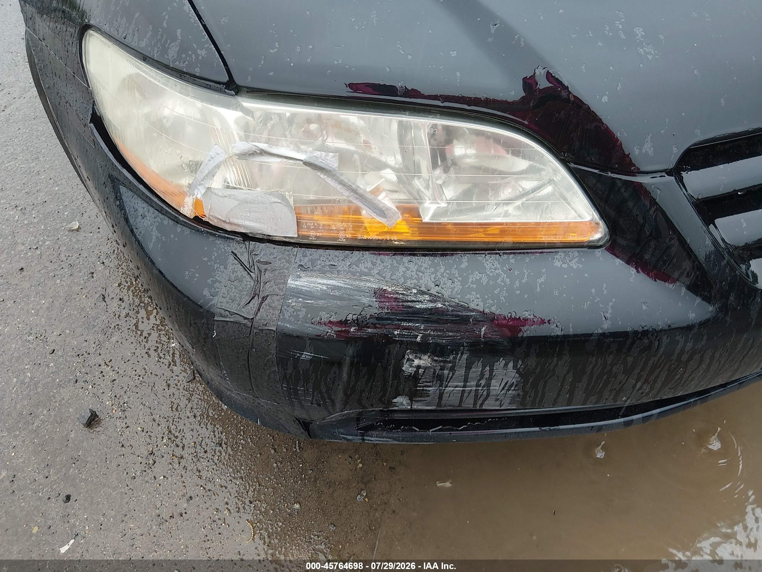 2002 Honda Accord 3.0 Ex Black vin: 1HGCG16522A083348
