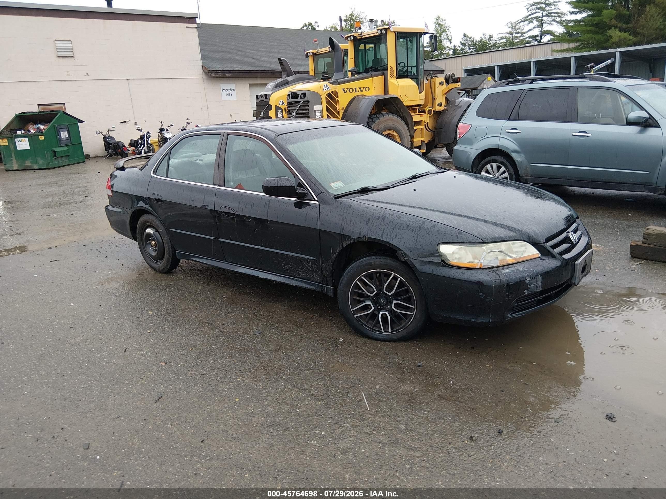 2002 Honda Accord 3.0 Ex Black vin: 1HGCG16522A083348