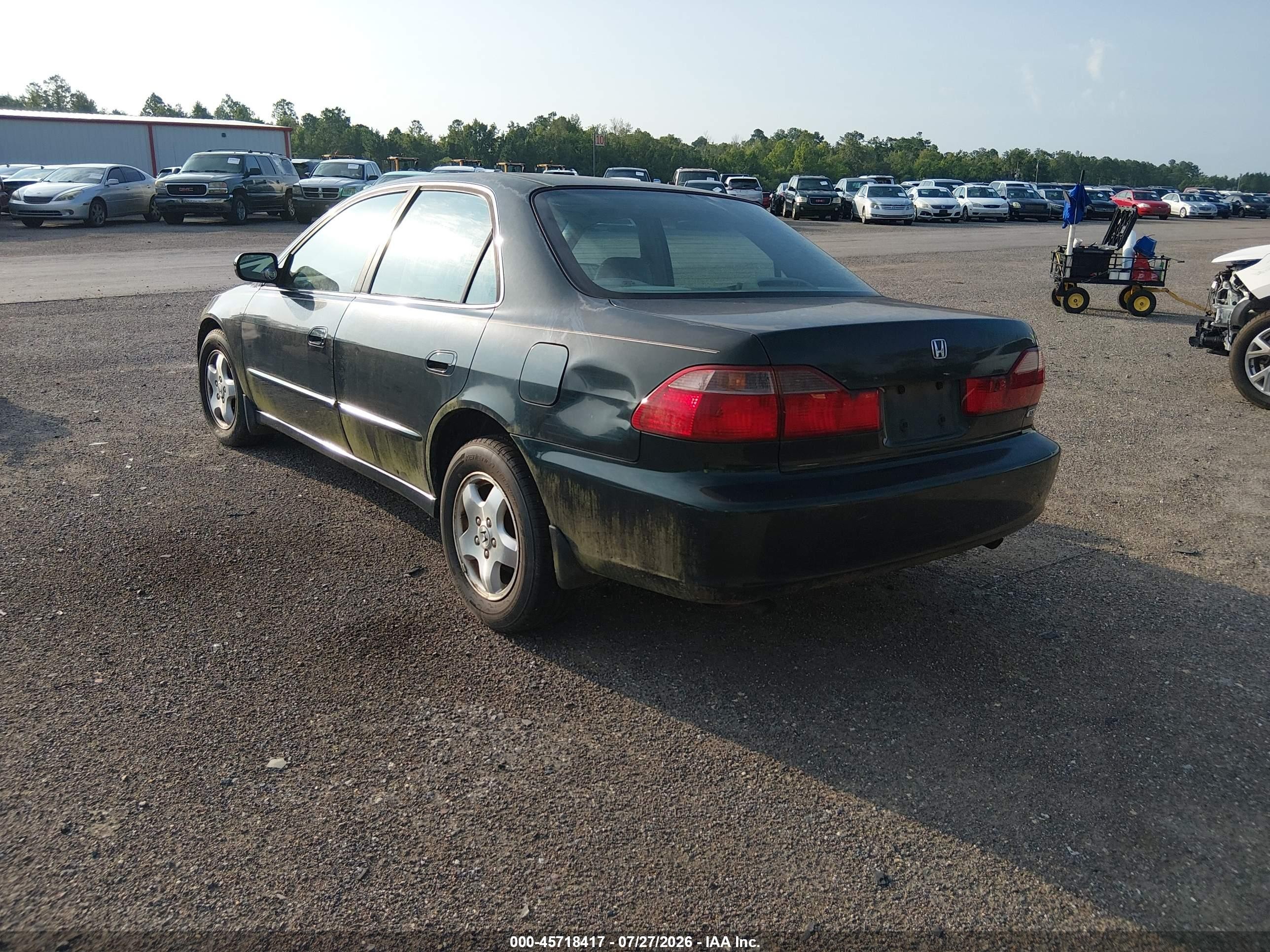 1998 Honda Accord Ex V6 Green vin: 1HGCG1652WA023883