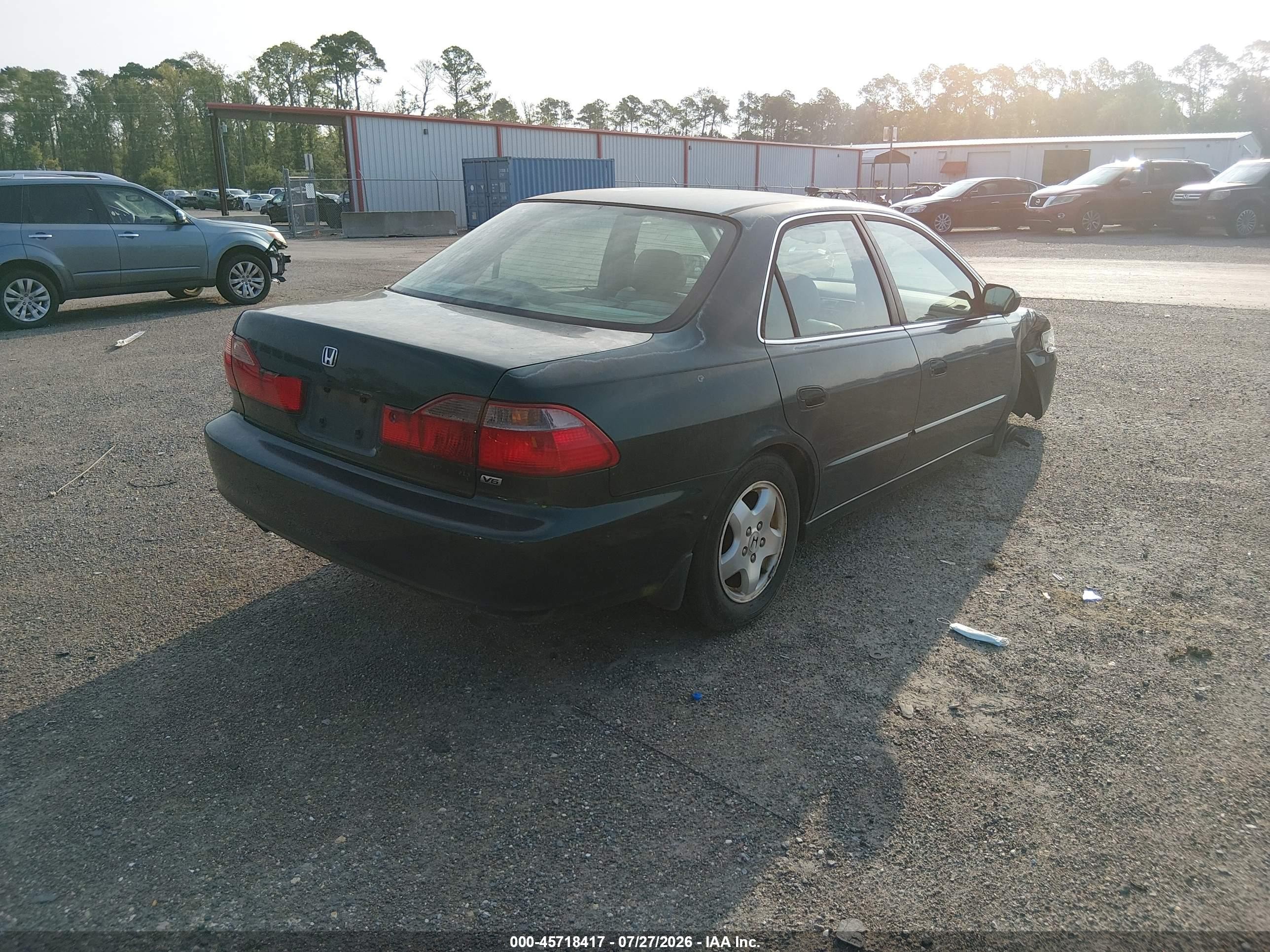 1998 Honda Accord Ex V6 Green vin: 1HGCG1652WA023883