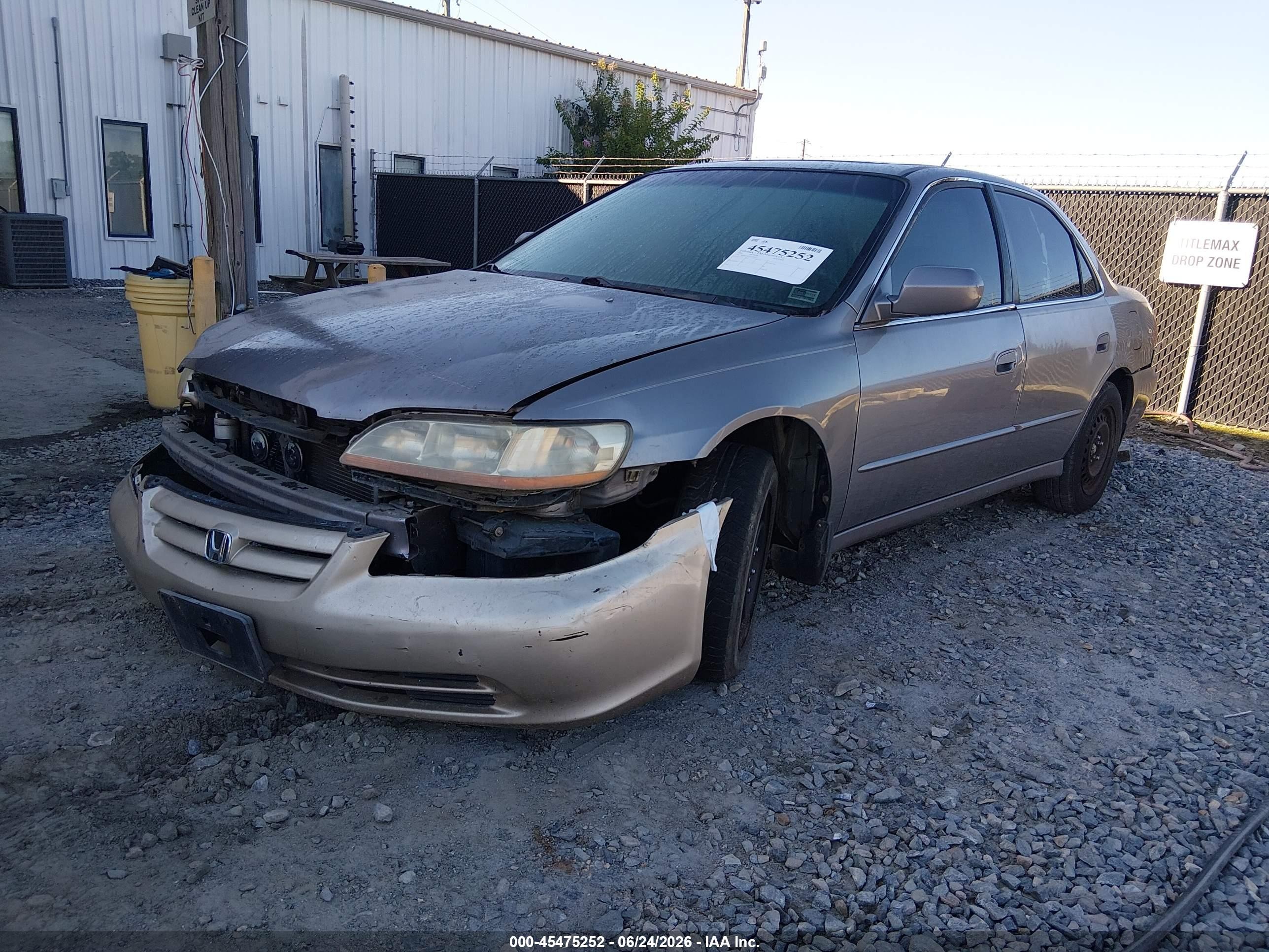 2000 Honda Accord 3.0 Ex Gray vin: 1HGCG1652YA060211