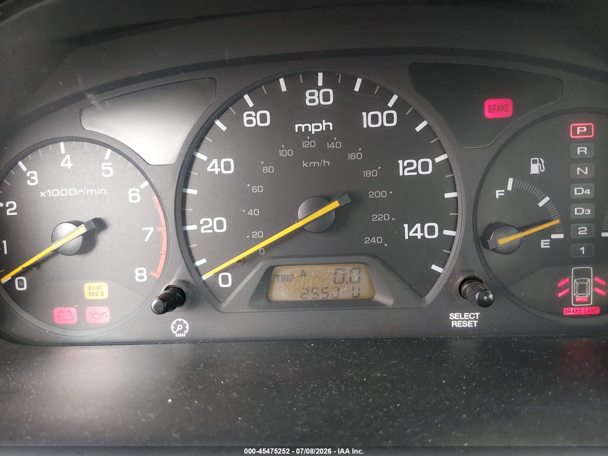 2000 Honda Accord 3.0 Ex Gray vin: 1HGCG1652YA060211