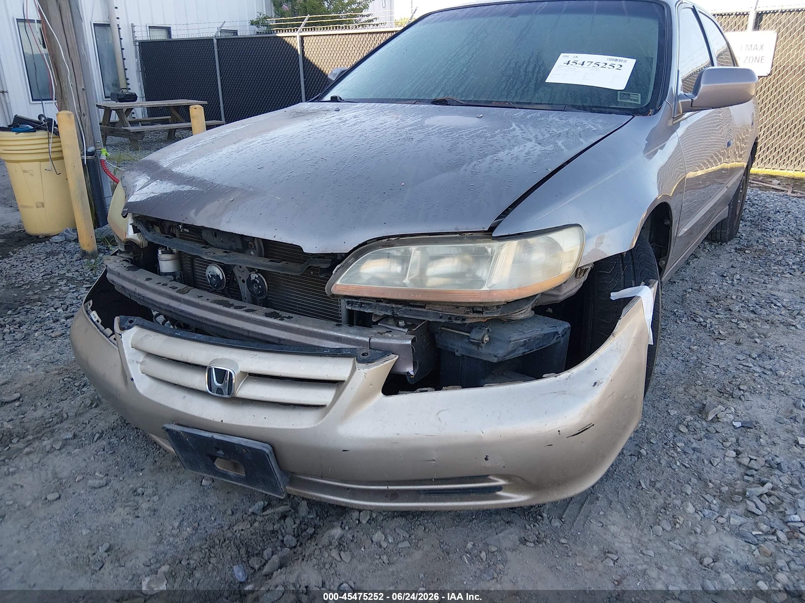 2000 Honda Accord 3.0 Ex Gray vin: 1HGCG1652YA060211