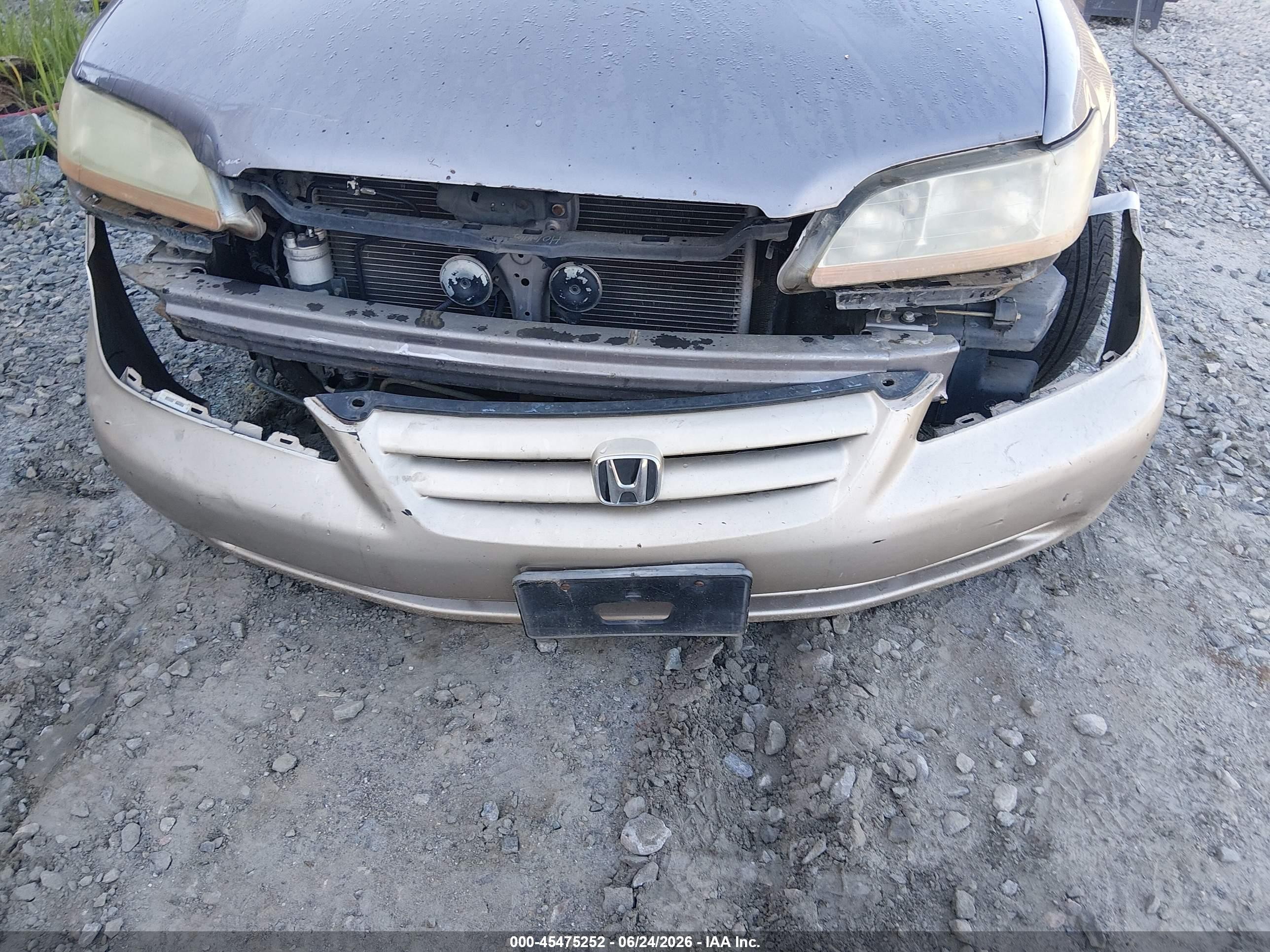 2000 Honda Accord 3.0 Ex Gray vin: 1HGCG1652YA060211