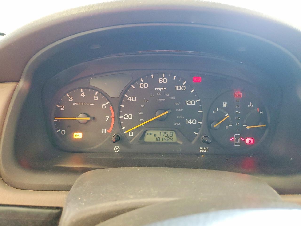 2000 Honda Accord Ex Black vin: 1HGCG1652YA097422