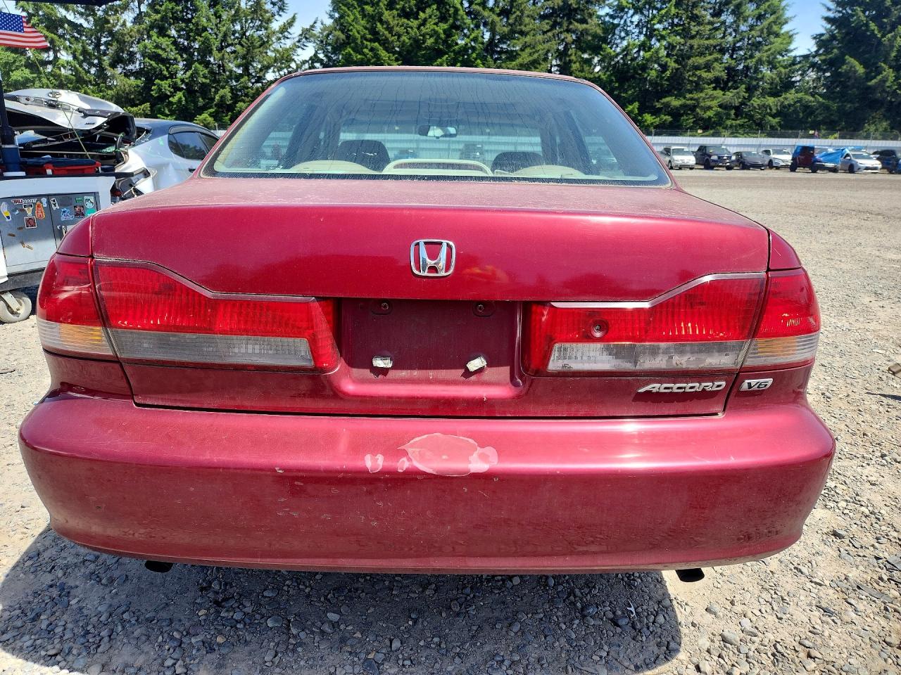2001 Honda Accord Ex Burgundy vin: 1HGCG16531A001223