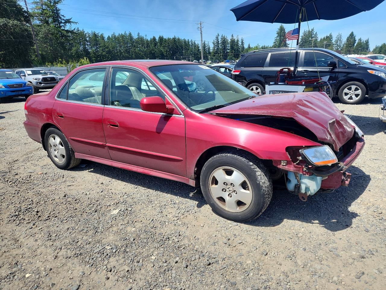 2001 Honda Accord Ex Burgundy vin: 1HGCG16531A001223
