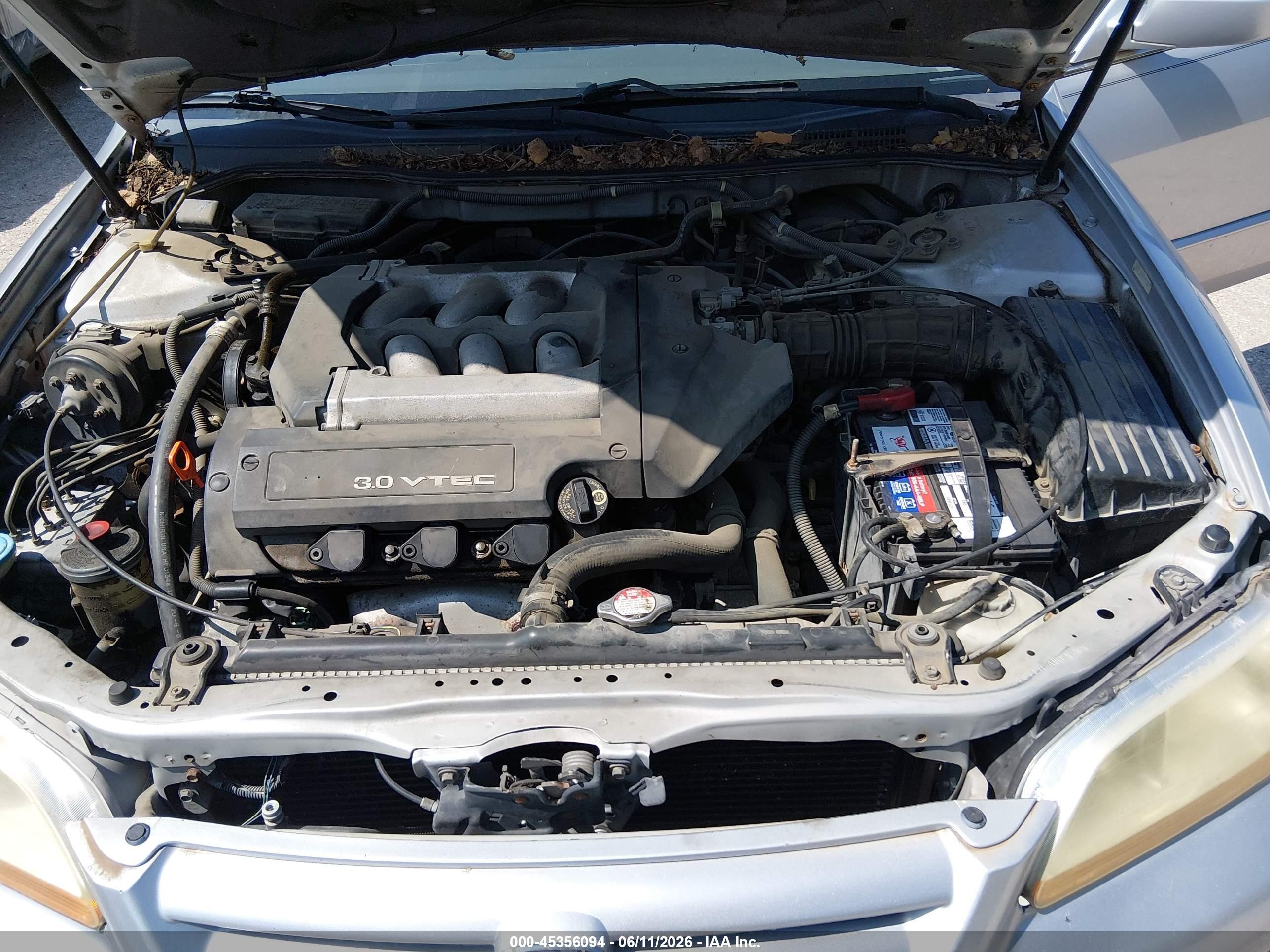 2001 Honda Accord 3.0 Ex Silver vin: 1HGCG16531A051281
