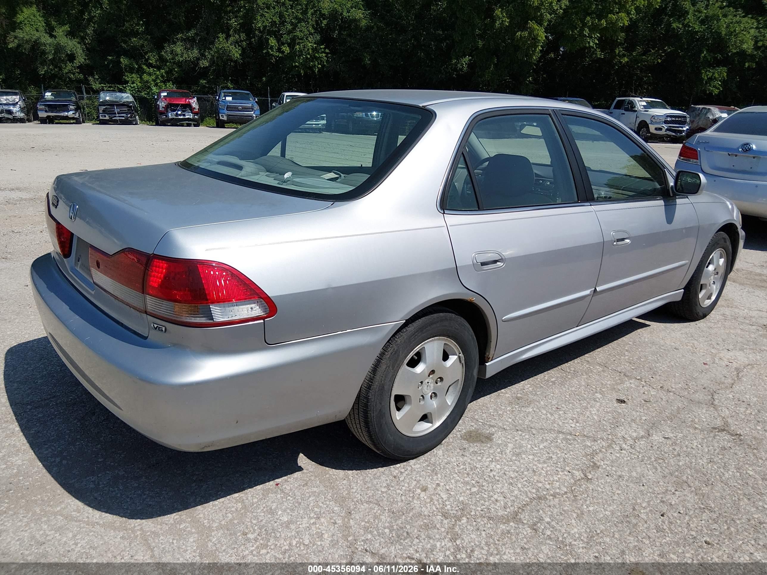 2001 Honda Accord 3.0 Ex Silver vin: 1HGCG16531A051281