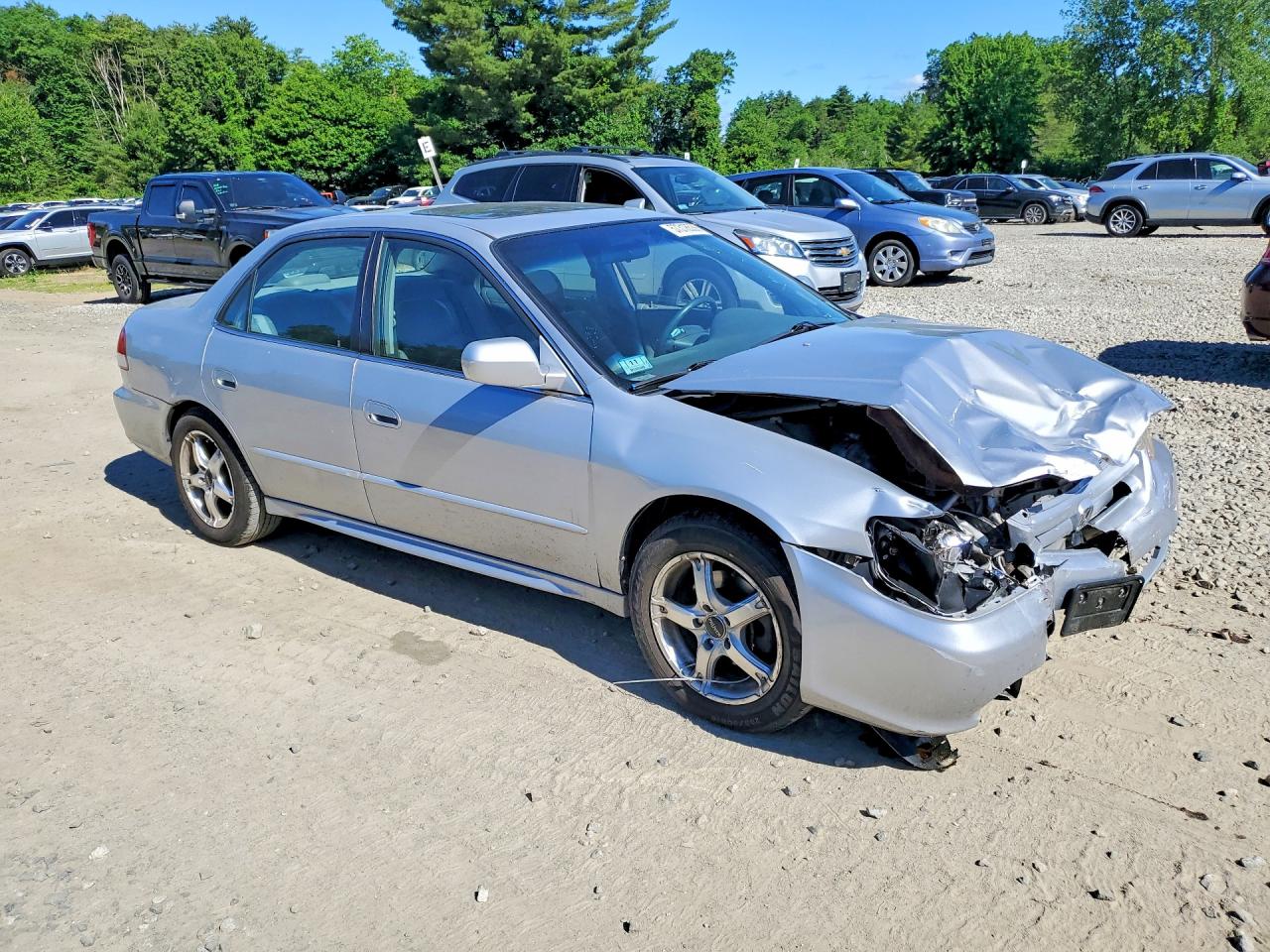 2002 Honda Accord Ex Silver vin: 1HGCG16532A002499