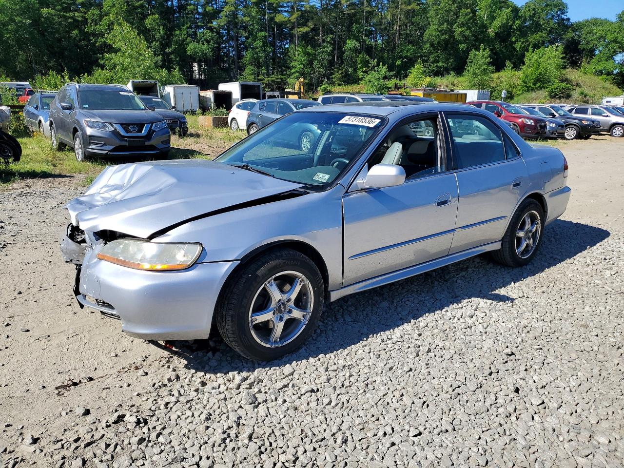 2002 Honda Accord Ex Silver vin: 1HGCG16532A002499