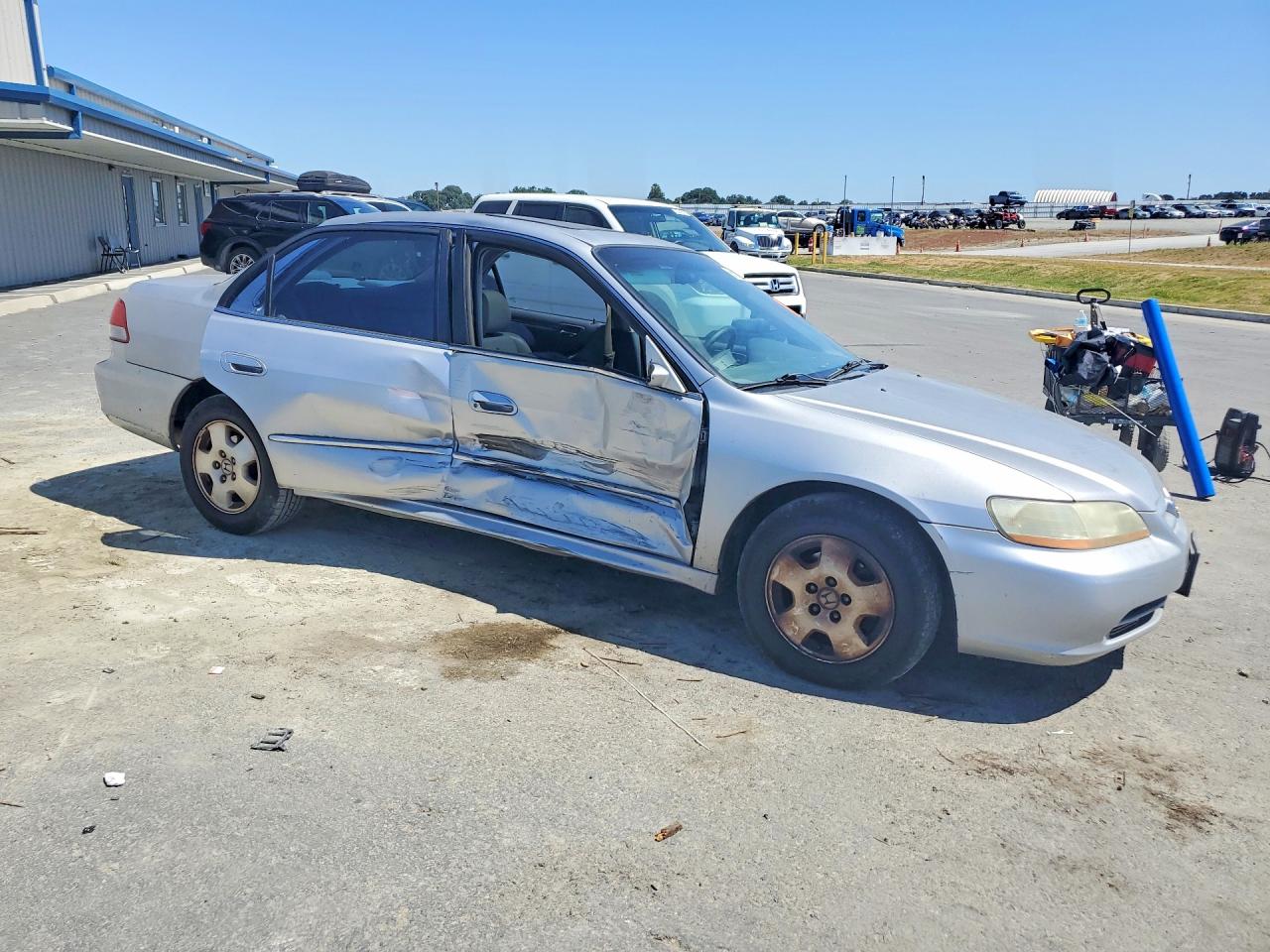 2002 Honda Accord Ex Silver vin: 1HGCG16532A014202
