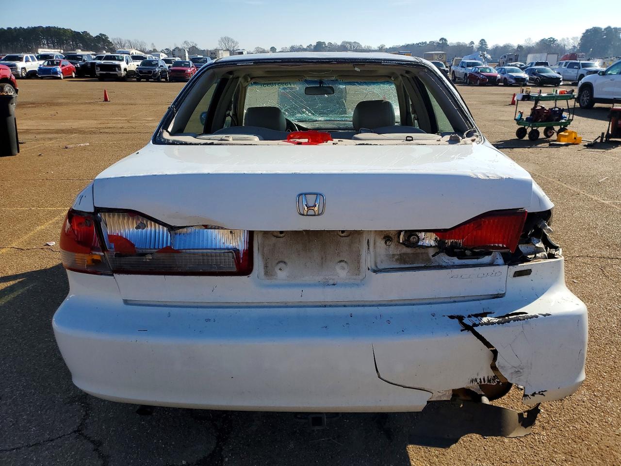2002 Honda Accord Ex White vin: 1HGCG16532A032618