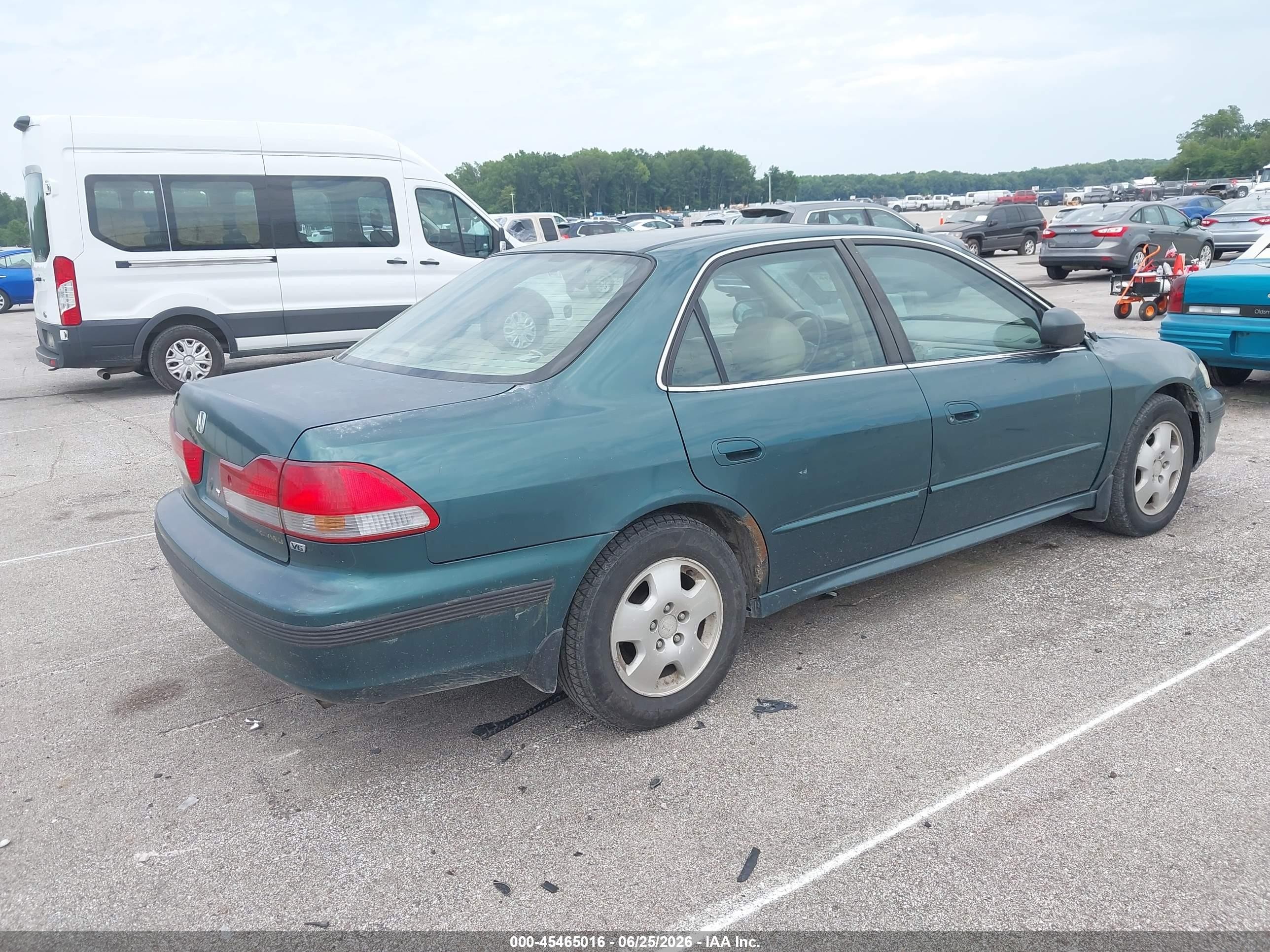 2002 Honda Accord 3.0 Ex Green vin: 1HGCG16532A080068