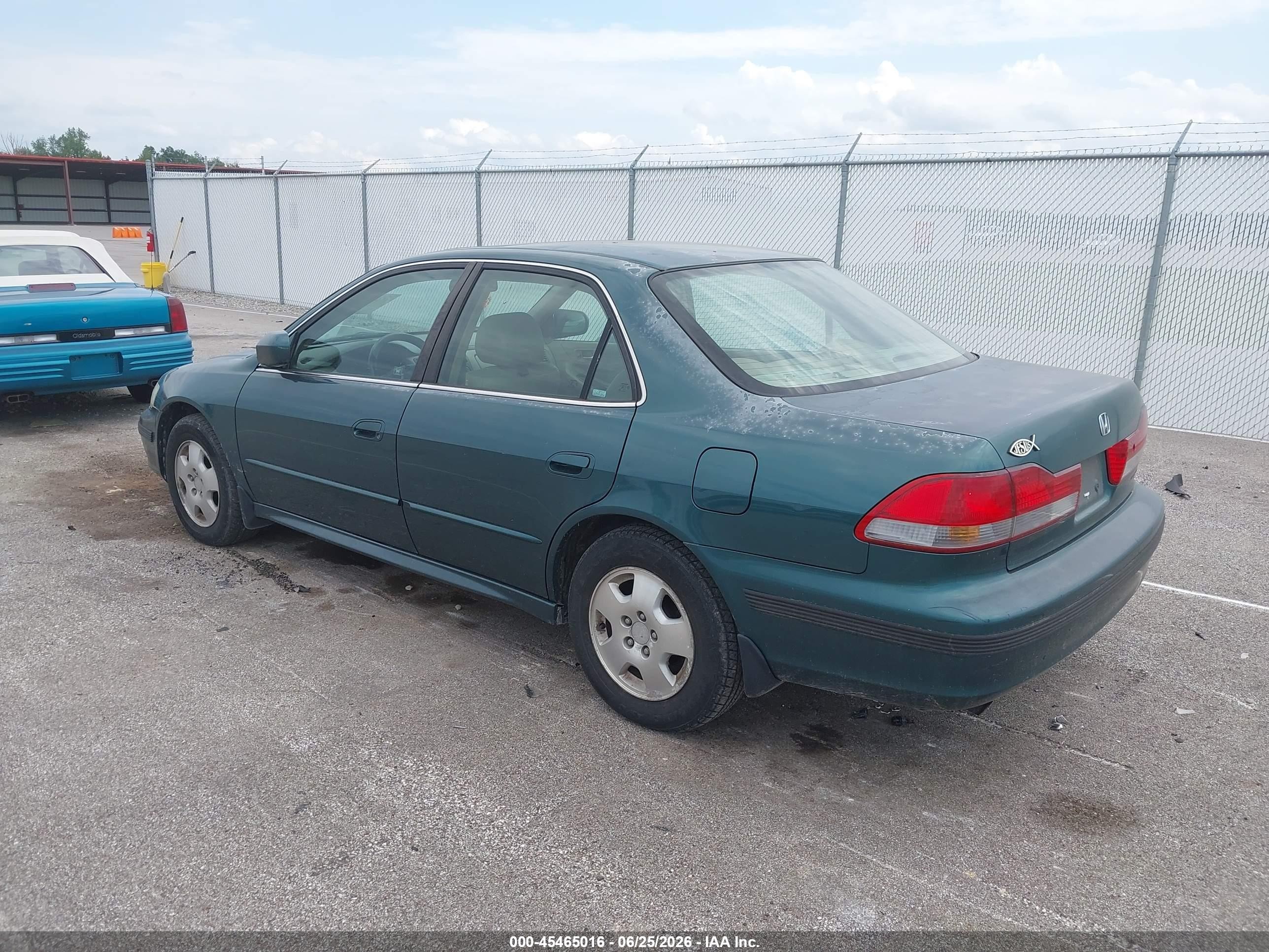 2002 Honda Accord 3.0 Ex Green vin: 1HGCG16532A080068