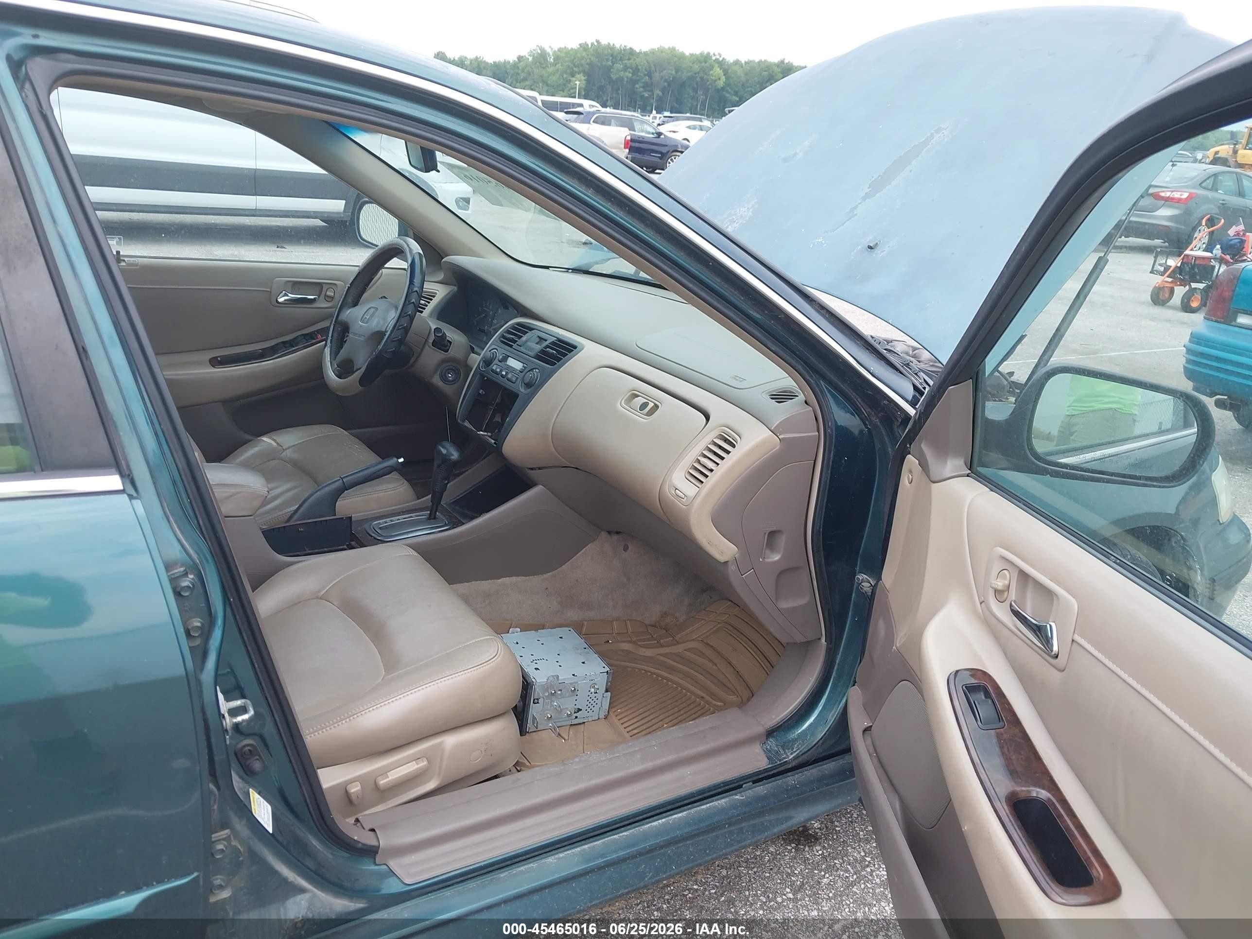 2002 Honda Accord 3.0 Ex Green vin: 1HGCG16532A080068
