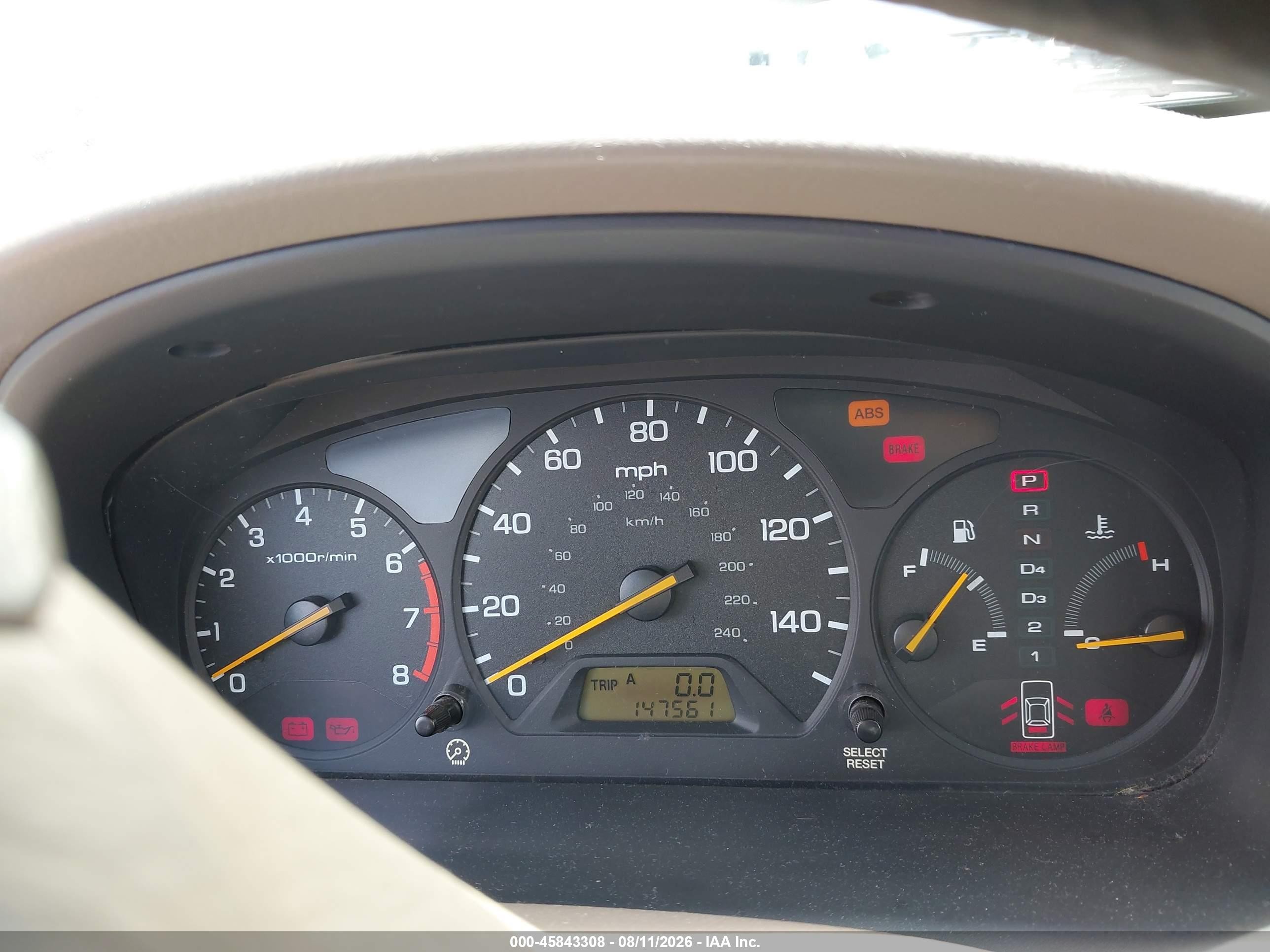 1998 Honda Accord Ex V6 Gold vin: 1HGCG1653WA053393