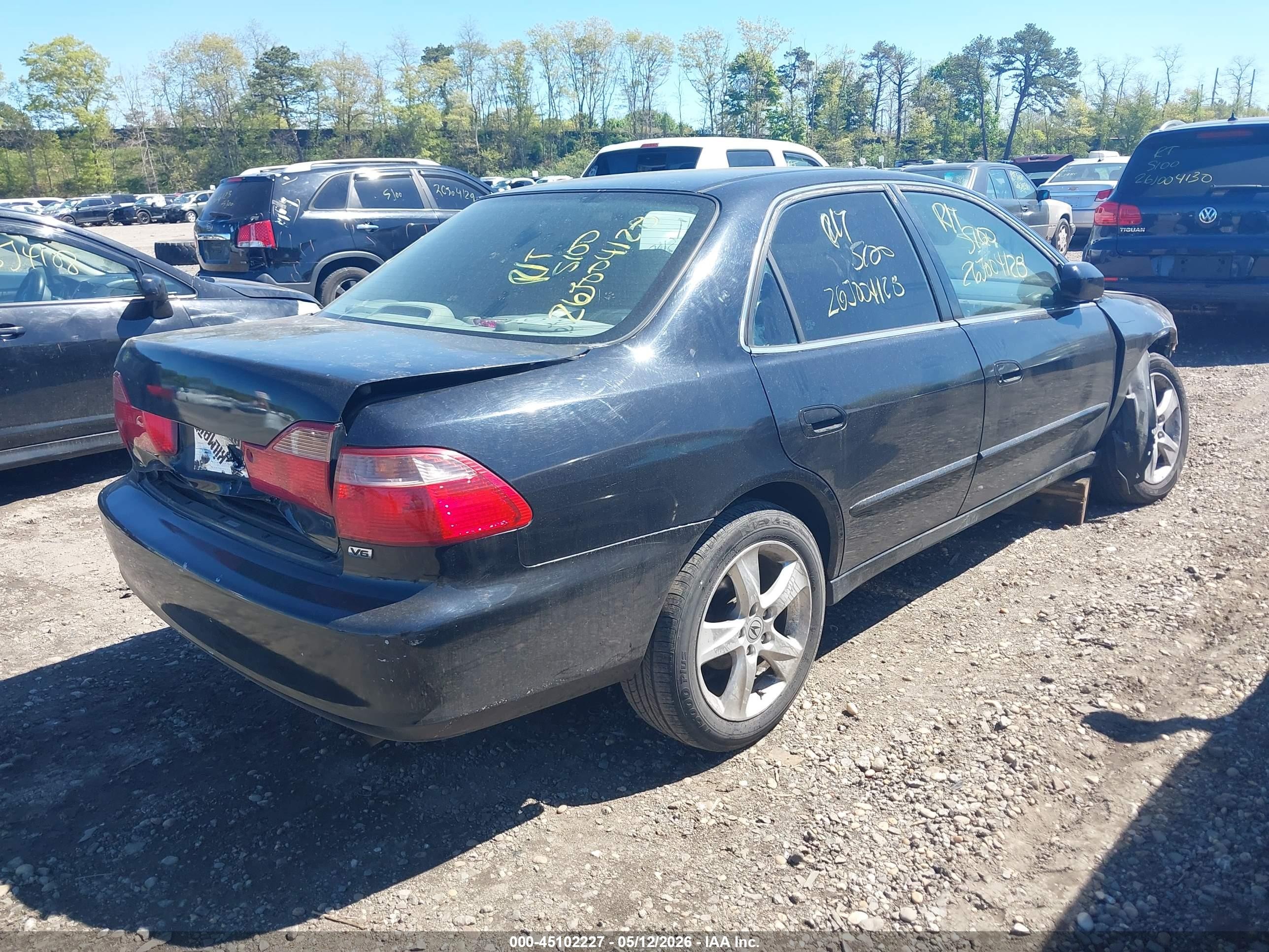 2000 Honda Accord 3.0 Ex Black vin: 1HGCG1653YA039500