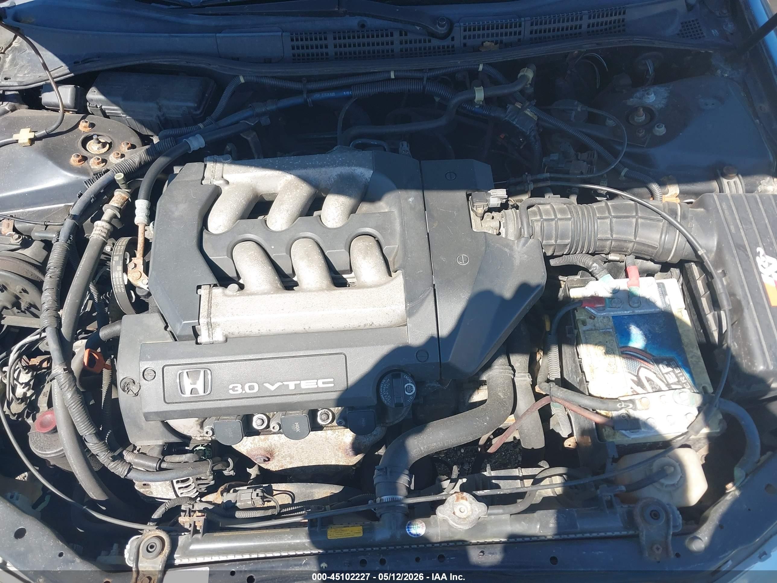 2000 Honda Accord 3.0 Ex Black vin: 1HGCG1653YA039500